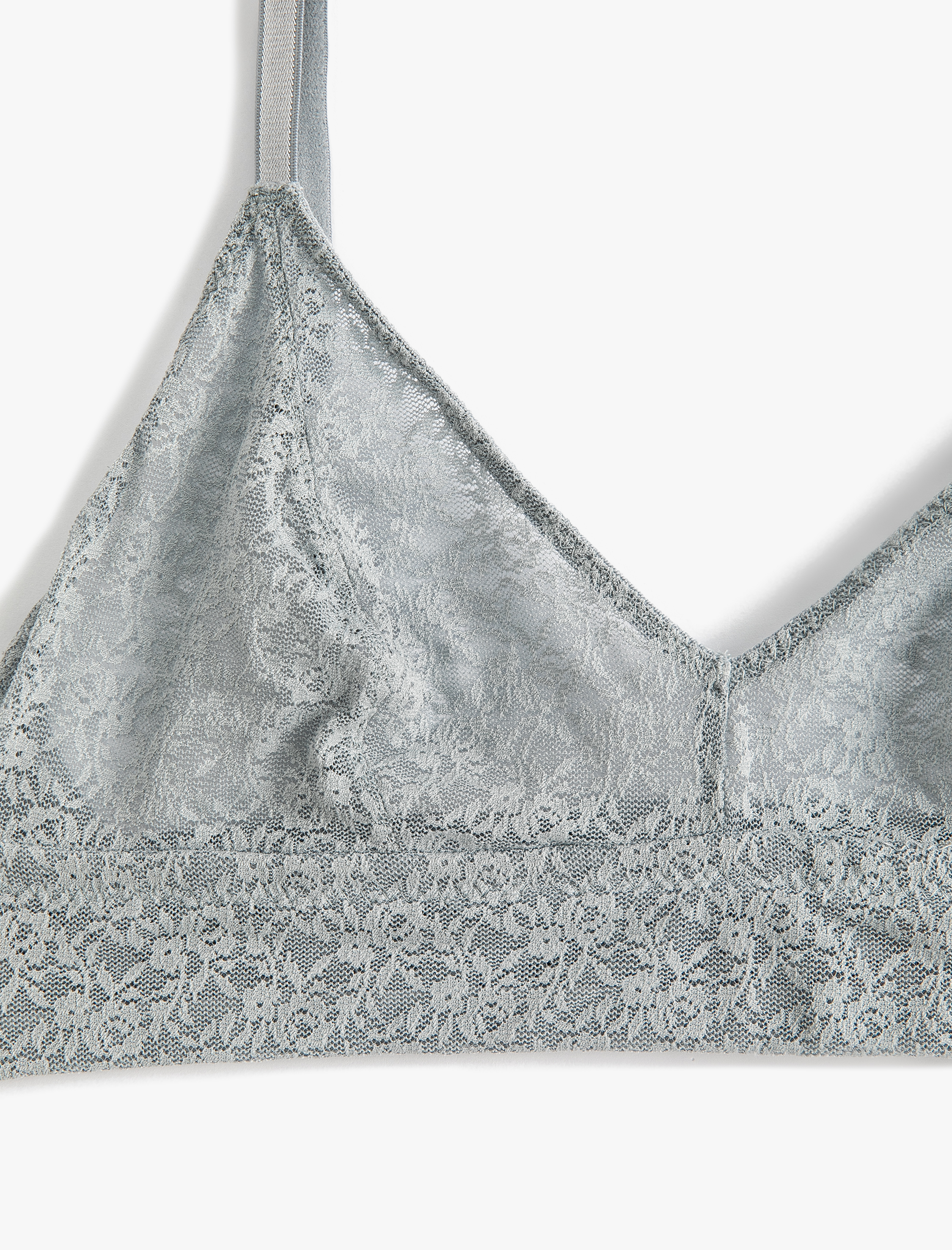   Balensiz Sütyen Dantelli Dolgusuz İnce Askılı