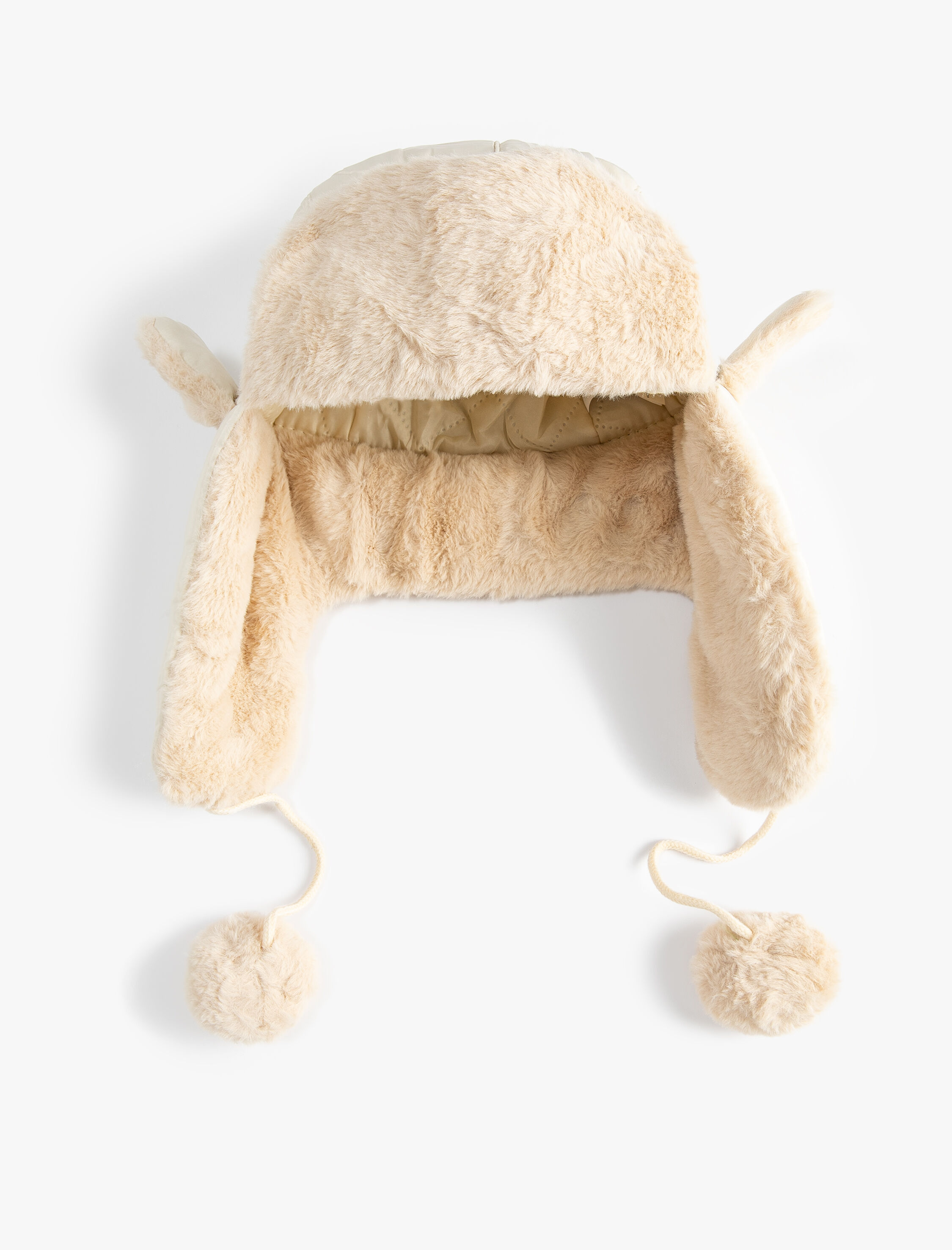  Kadın Pilot Şapka Peluş Ponpon Detaylı