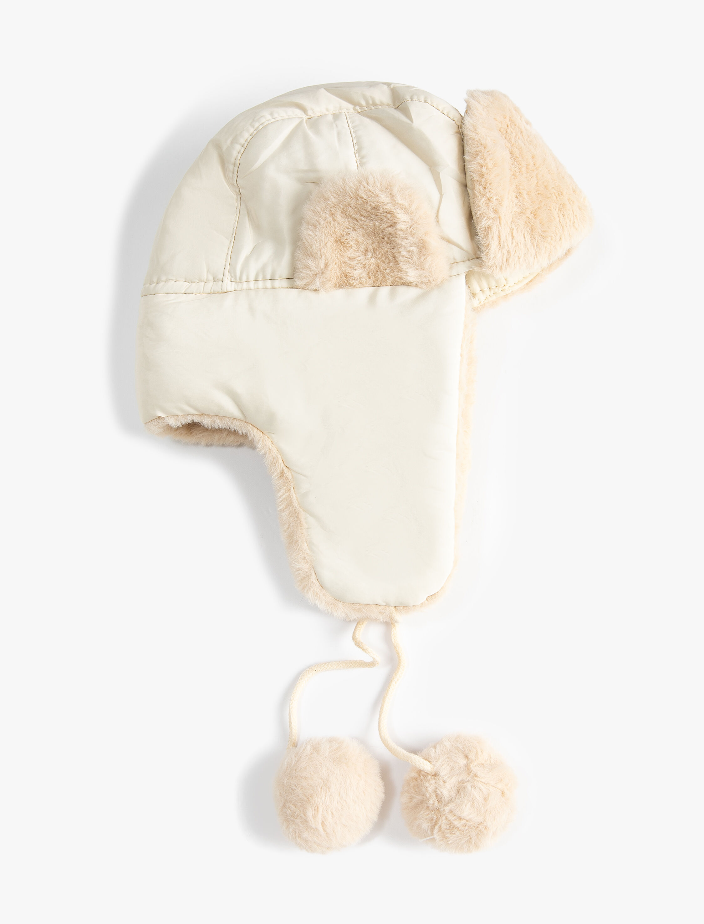  Kadın Pilot Şapka Peluş Ponpon Detaylı