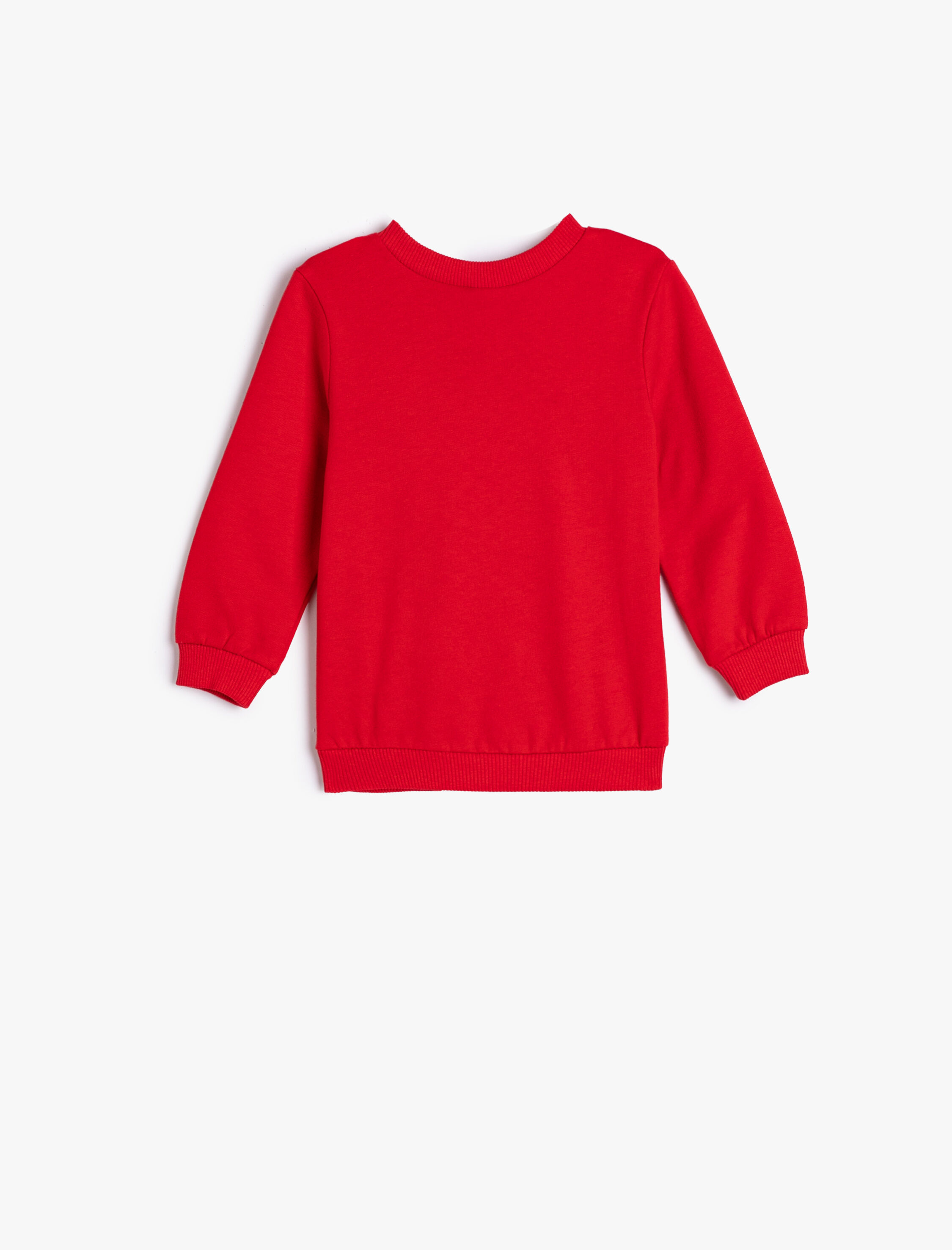  Erkek Bebek Dinozorlu Sweatshirt Uzun Kollu Şardonlu Pamuklu Bisiklet Yaka