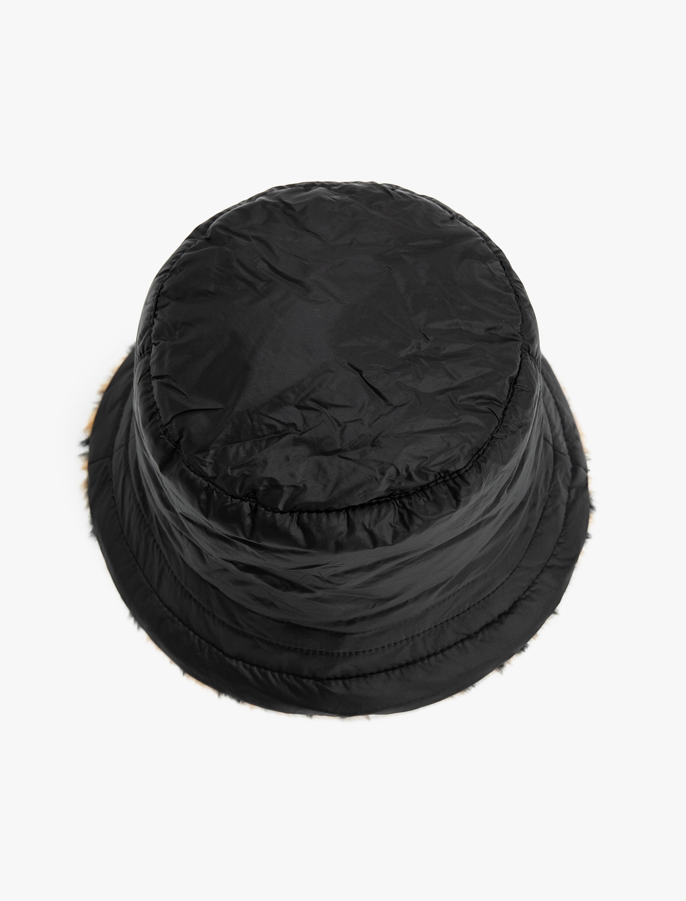 Kadın Bucket Şapka Peluş Astarlı Su İtici Çift Taraflı