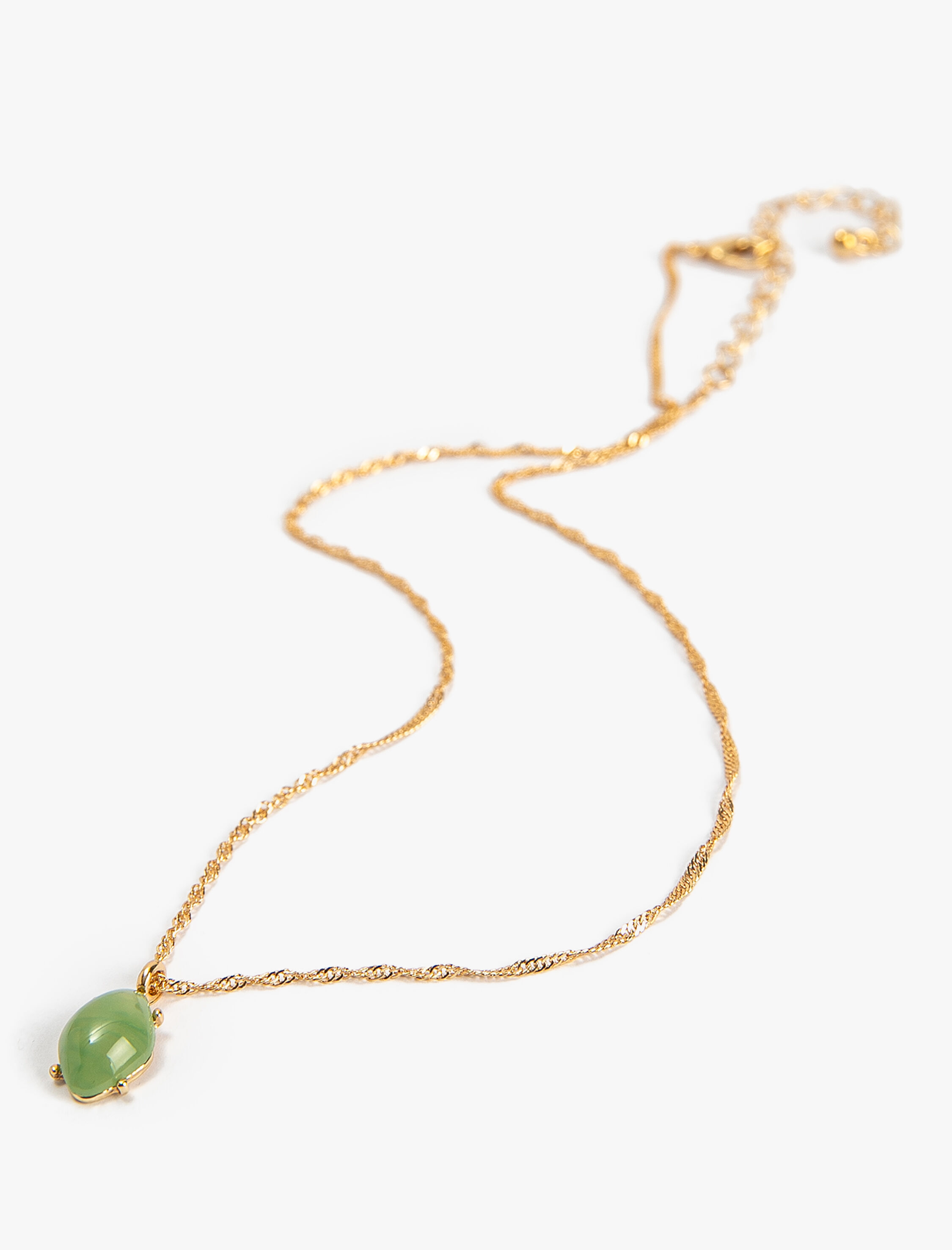  Kadın Kolye Zincir Taş Charm Uçlu