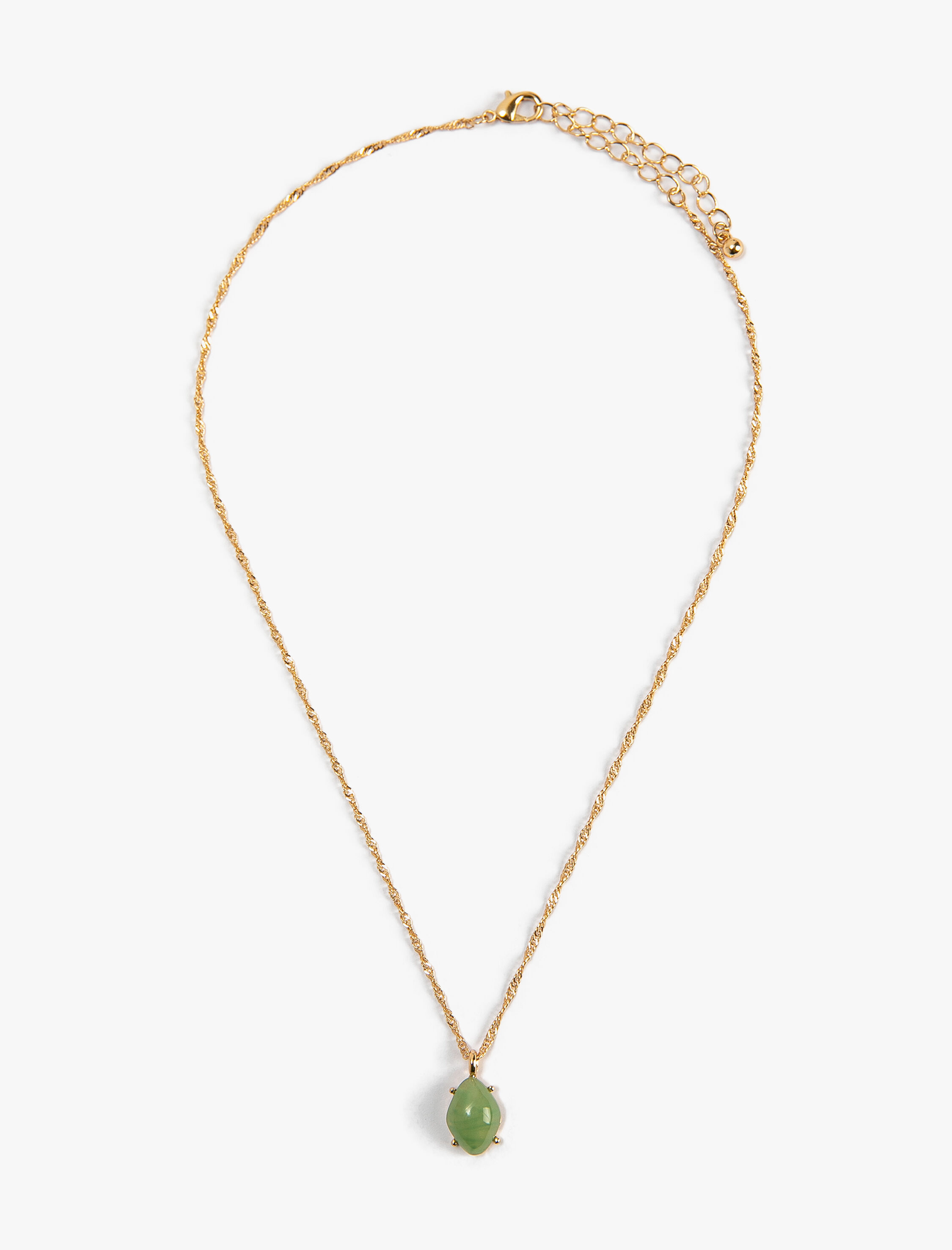  Kadın Kolye Zincir Taş Charm Uçlu