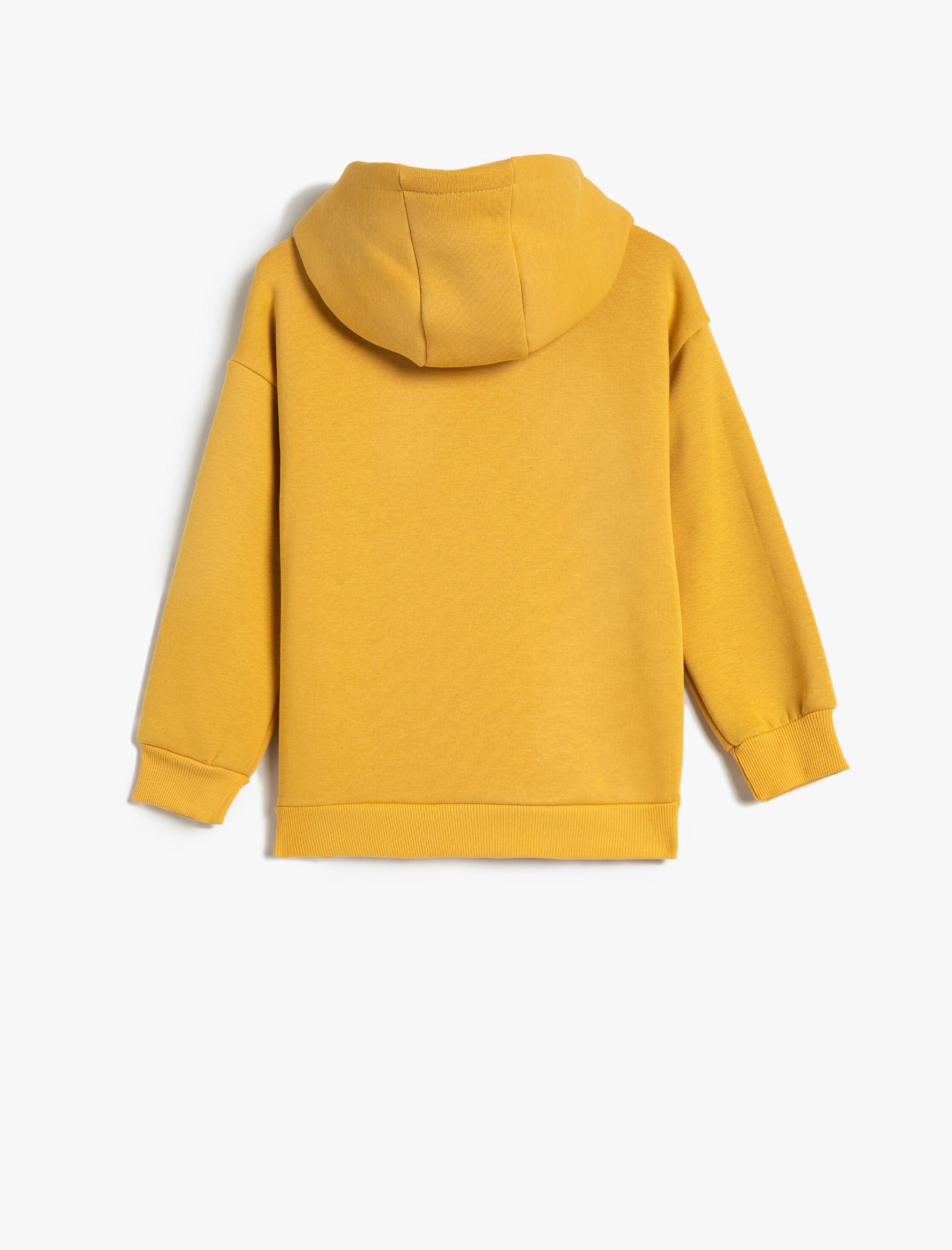  Erkek Çocuk Kapşonlu Sweatshirt Şardonlu İşleme Detaylı Uzun Kollu Pamuklu