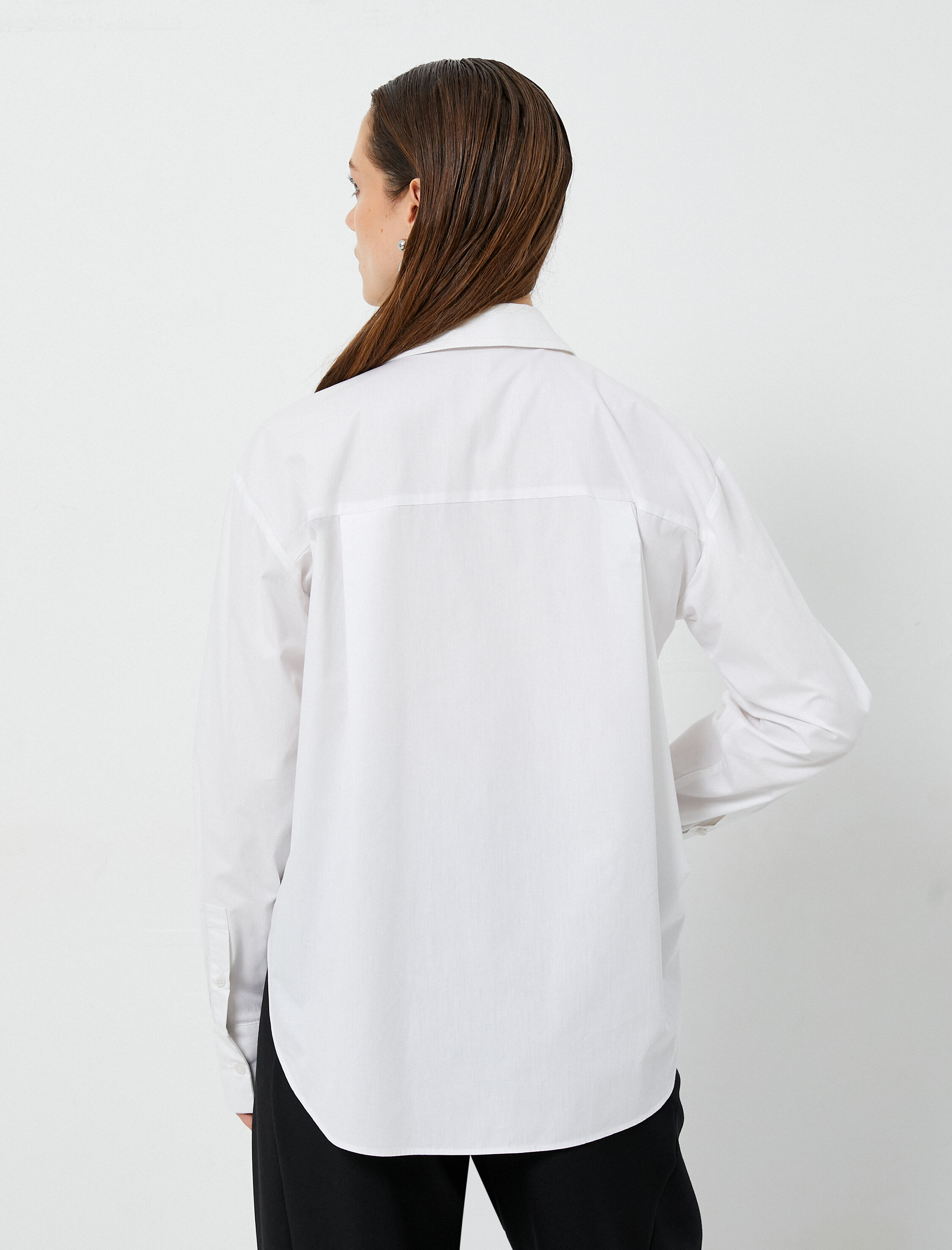   Klasik Gömlek Uzun Kollu Düğmeli Standart Kesim Cepli