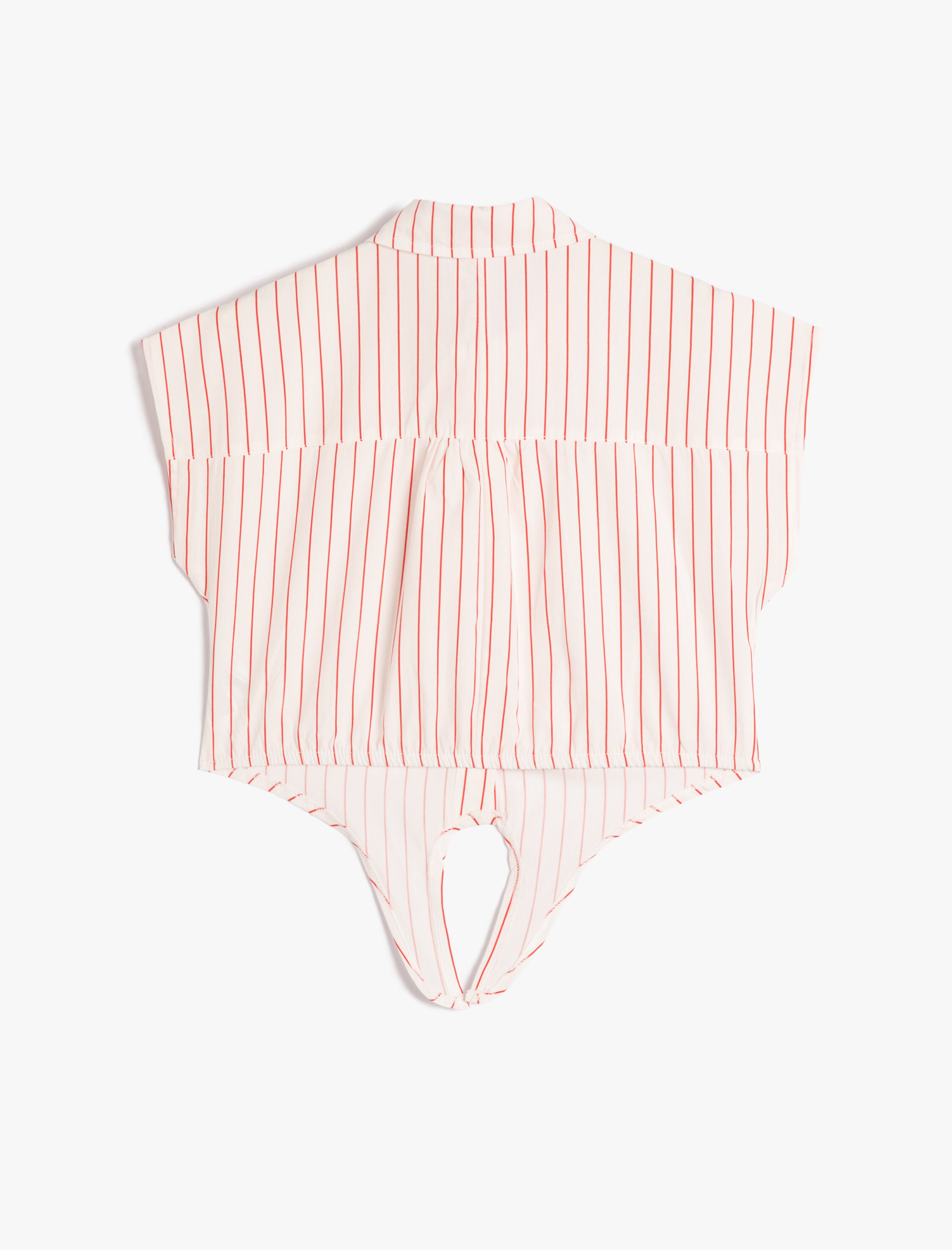  Kız Çocuk Gömlek Kısa Kollu Beli Bağlamalı Pamuklu