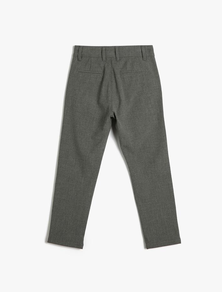 Erkek Çocuk Pantolon Normal Paça İçten Ayarlanabilir Lastikli Bel