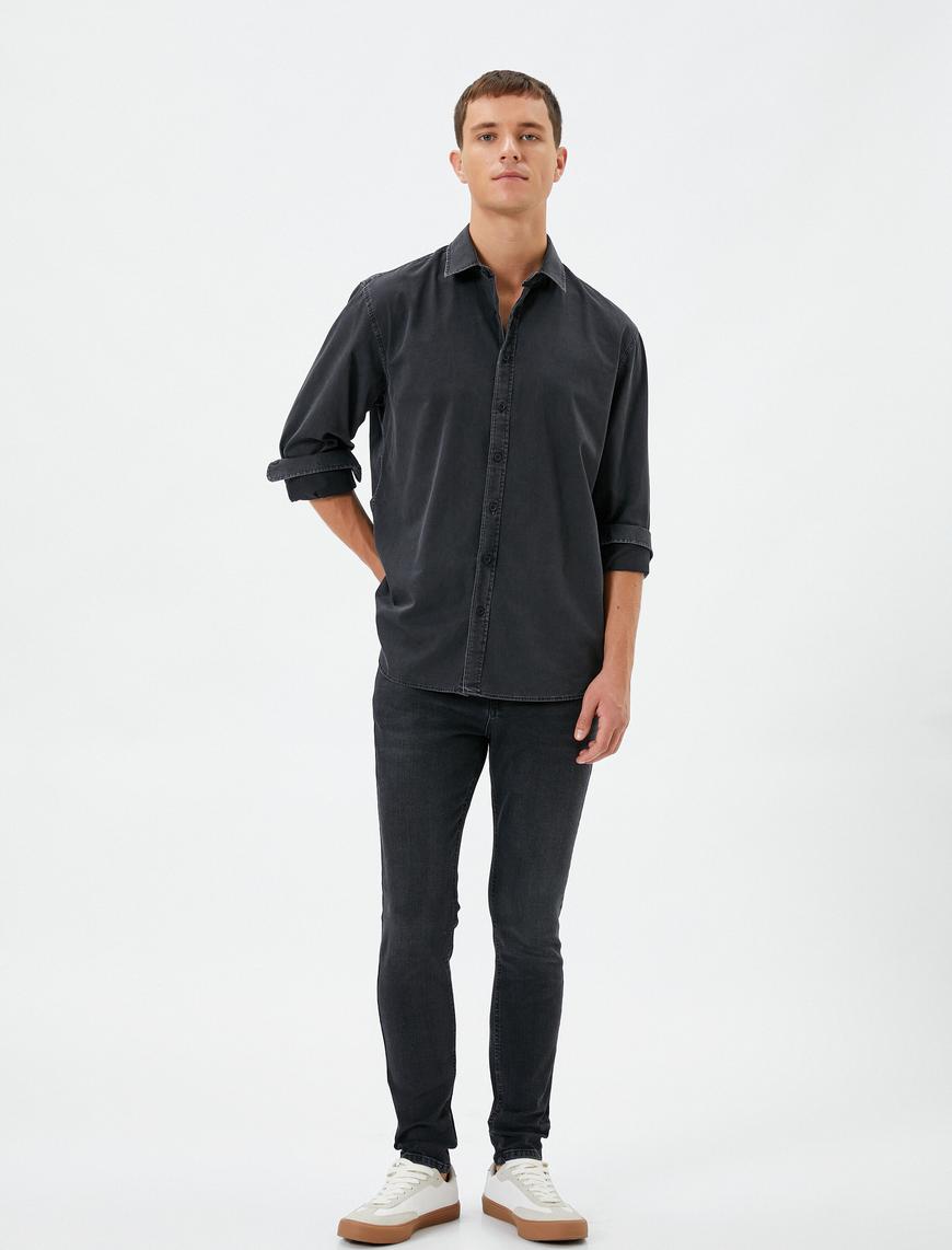   Skinny Fit Kot Pantolon - Michael Jean