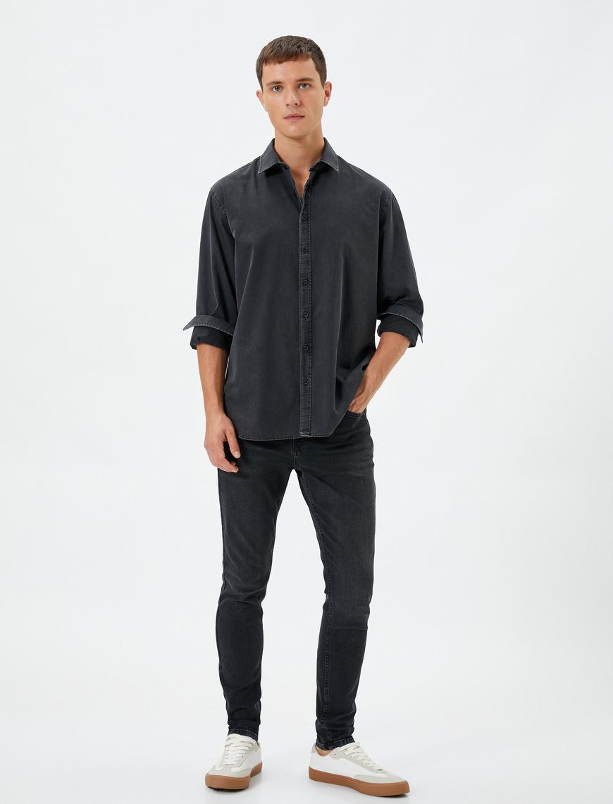   Skinny Fit Kot Pantolon - Michael Jean