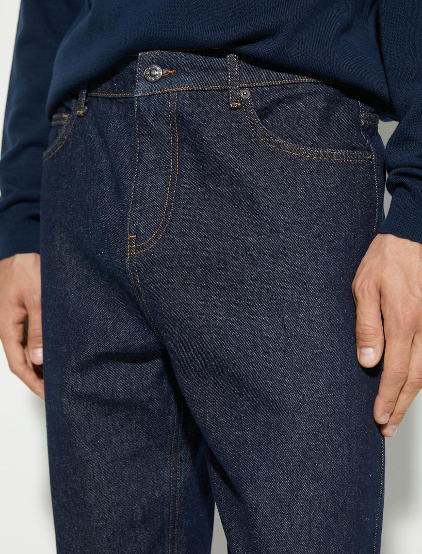  Straight Fit Boru Paça Kot Pantolon - Mark Jean