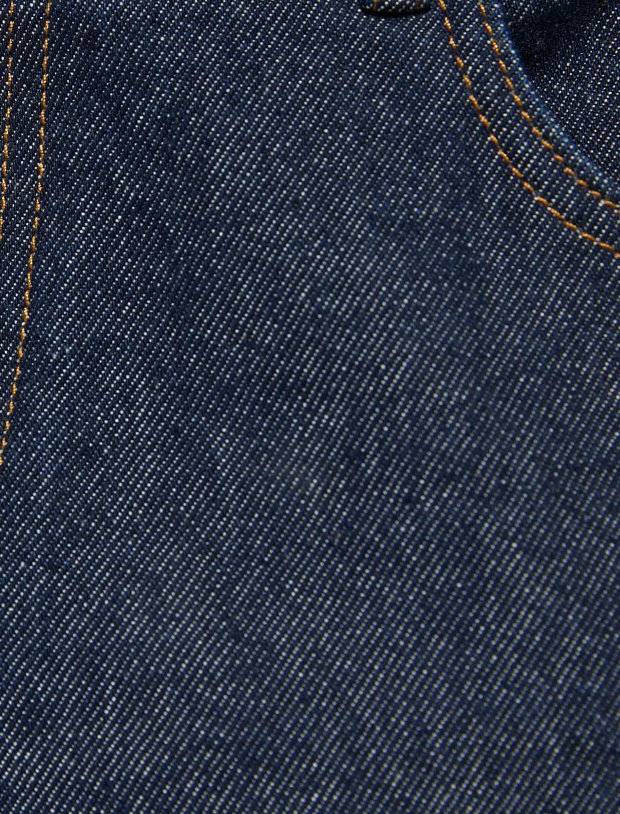   Straight Fit Boru Paça Kot Pantolon - Mark Jean