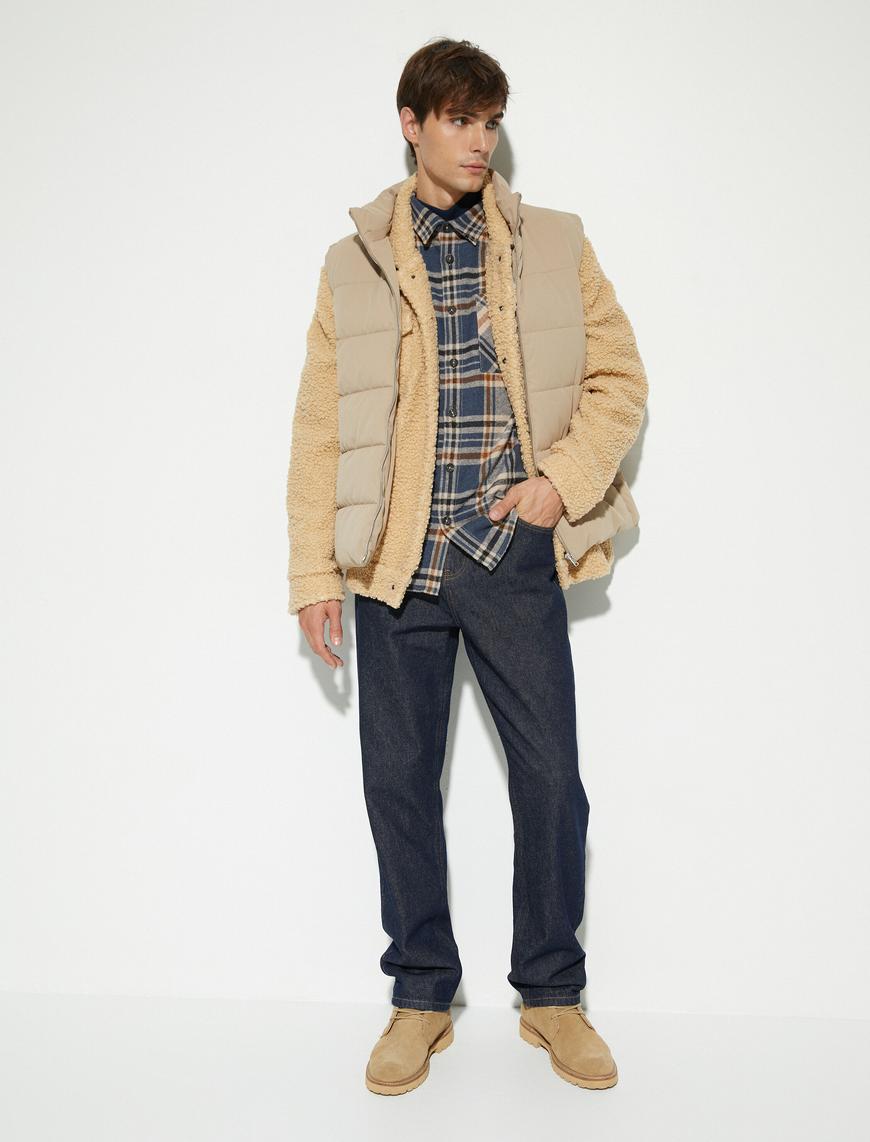   Straight Fit Boru Paça Kot Pantolon - Mark Jean