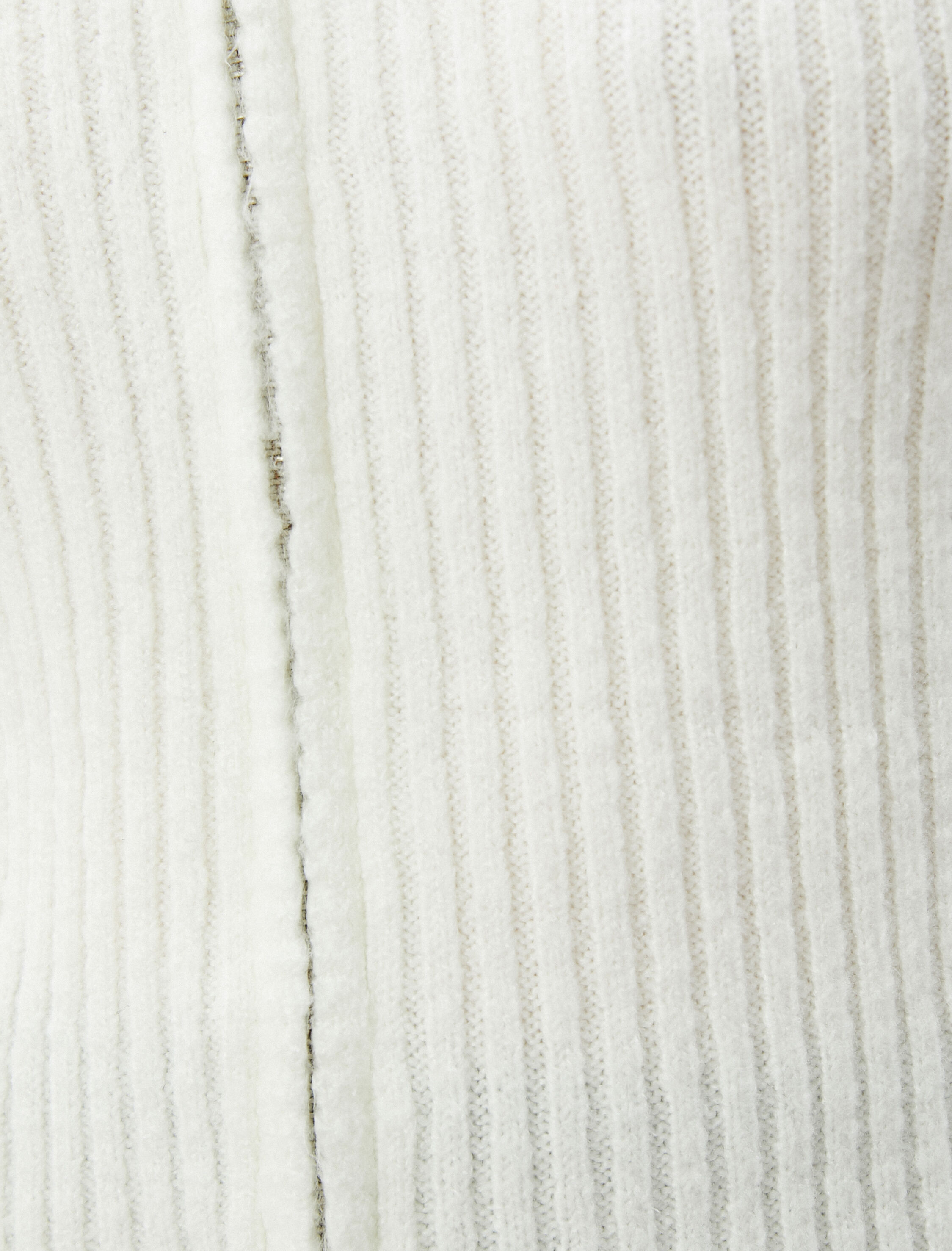   Fermuarlı Triko Hırka Fitilli Gömlek Yaka Uzun Kollu