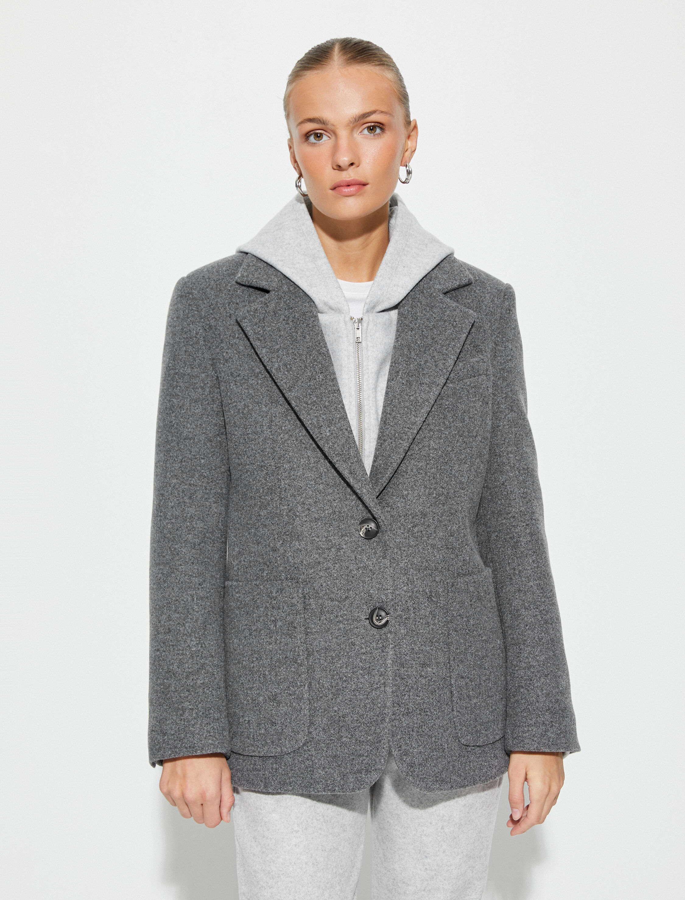   Blazer Ceket Cep Detaylı Düğmeli