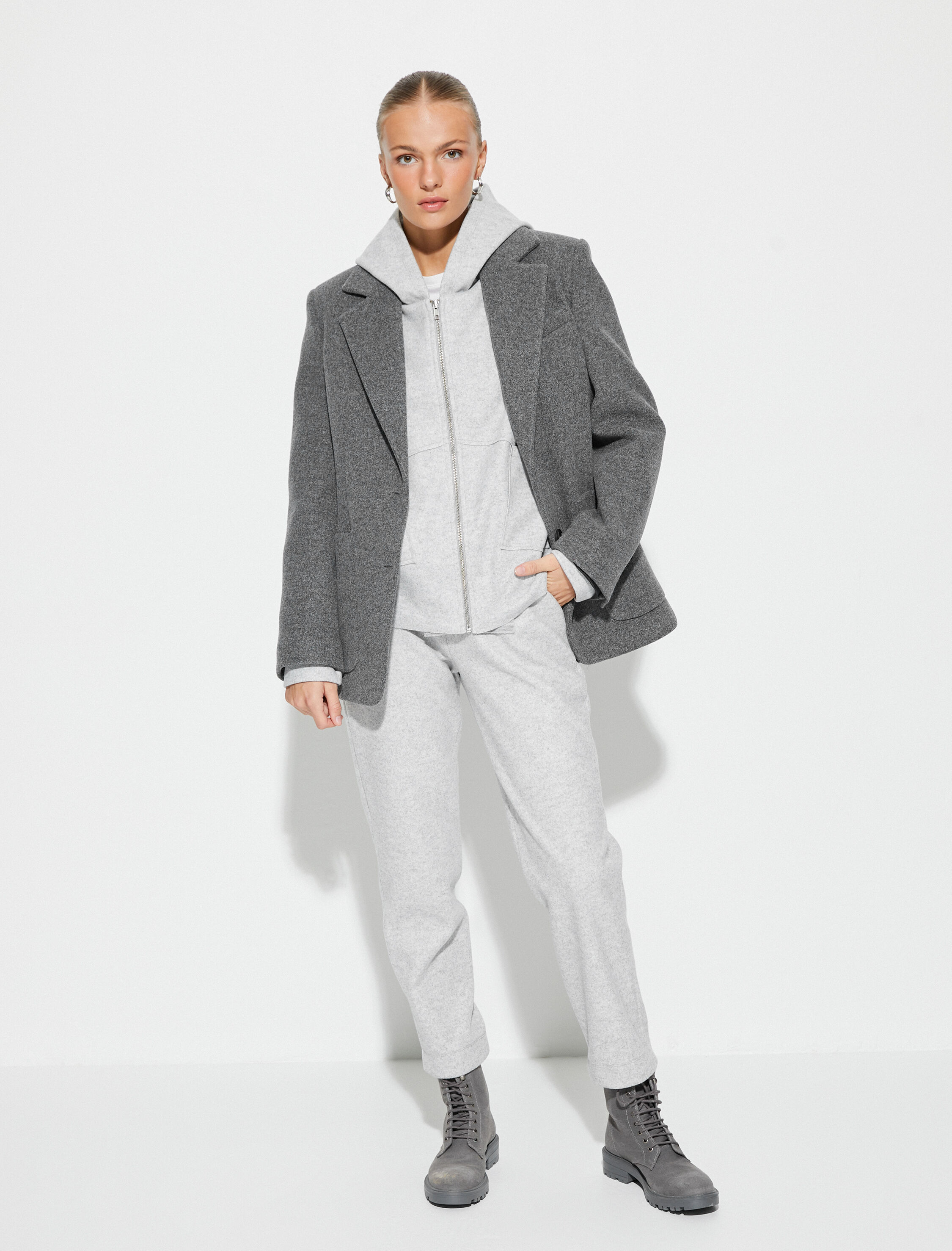   Blazer Ceket Cep Detaylı Düğmeli