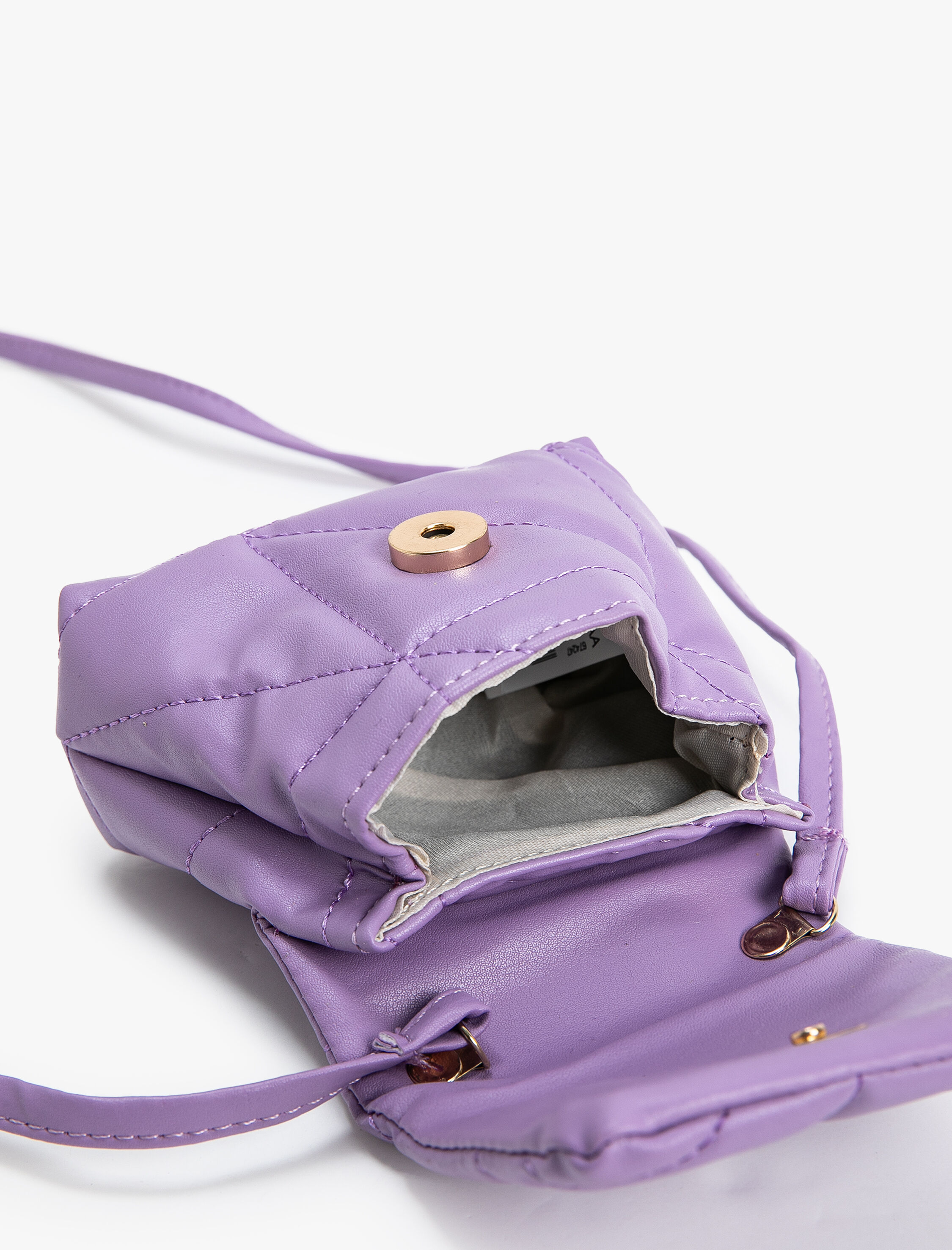  Kız Çocuk Mini Çapraz Askılı Çanta Kapitone