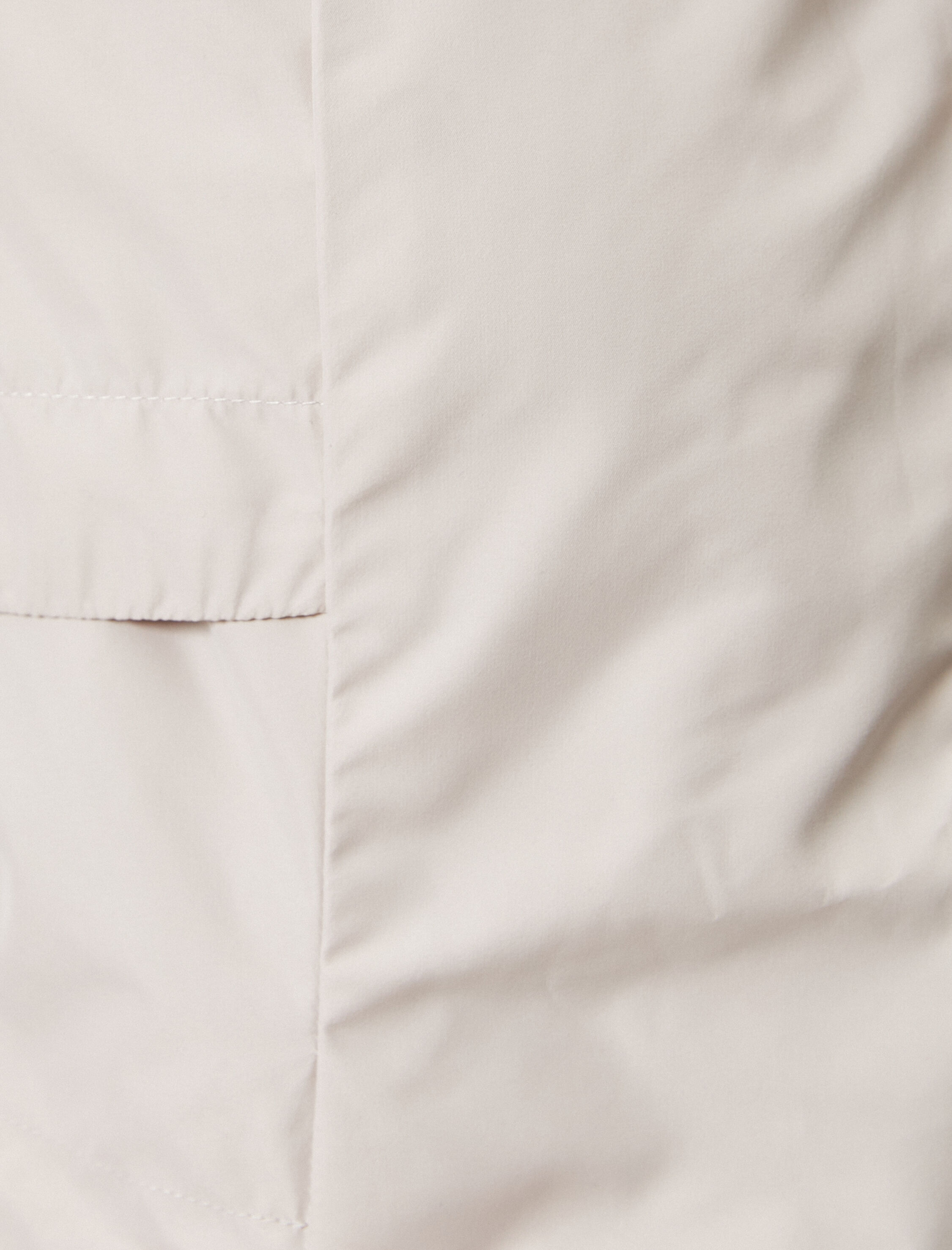   Uzun Outdoor Mont Kapüşonlu Cep Detaylı Çıtçıtlı