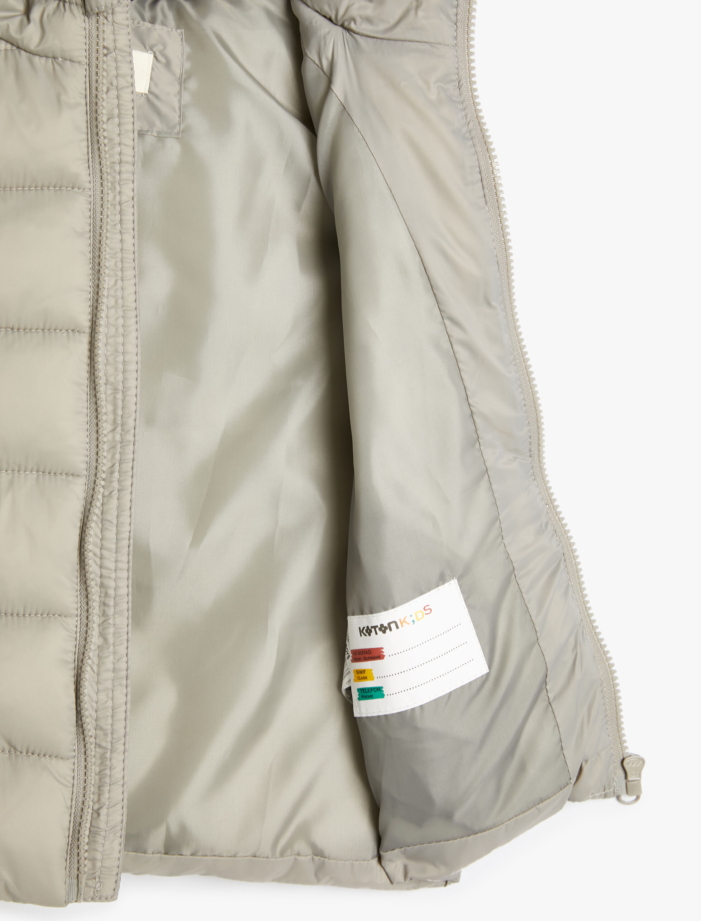  Erkek Çocuk Basic Kapşonlu Mevsimlik Yelek Cep Detaylı