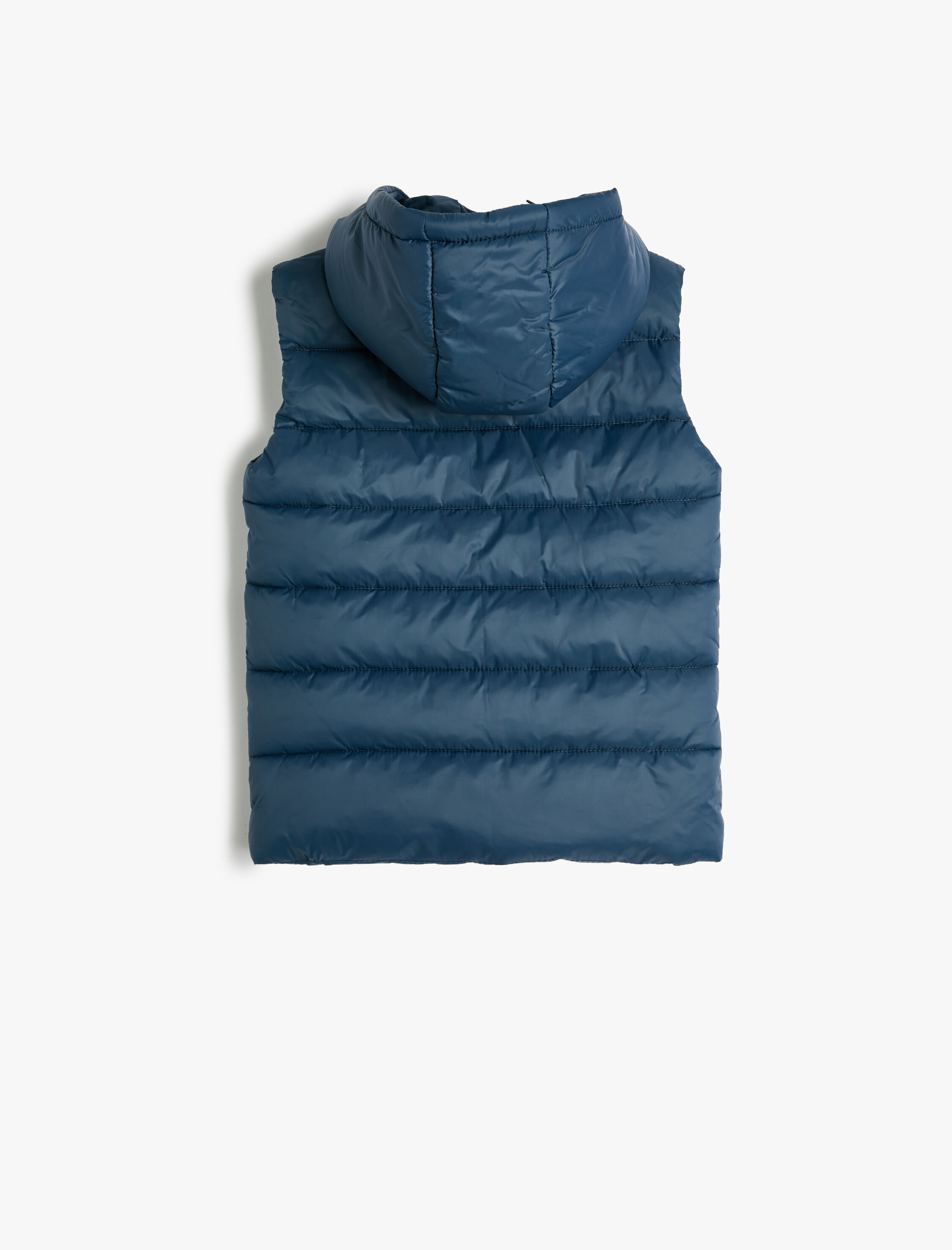  Erkek Çocuk Basic Kapşonlu Mevsimlik Yelek Cep Detaylı