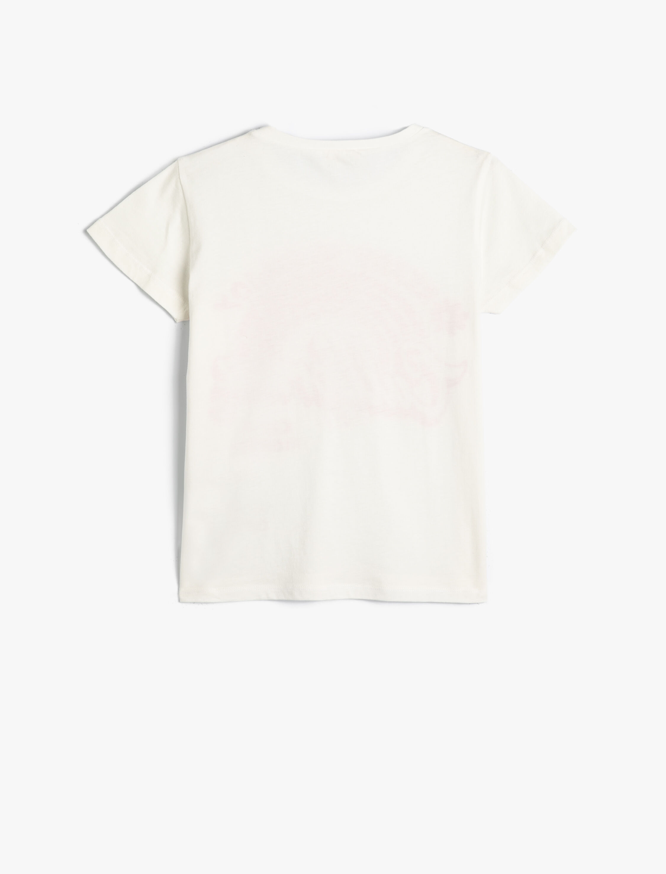  Kız Çocuk Tişört Kısa Kollu Bisiklet Yaka Şehir Baskı Detaylı Pamuklu