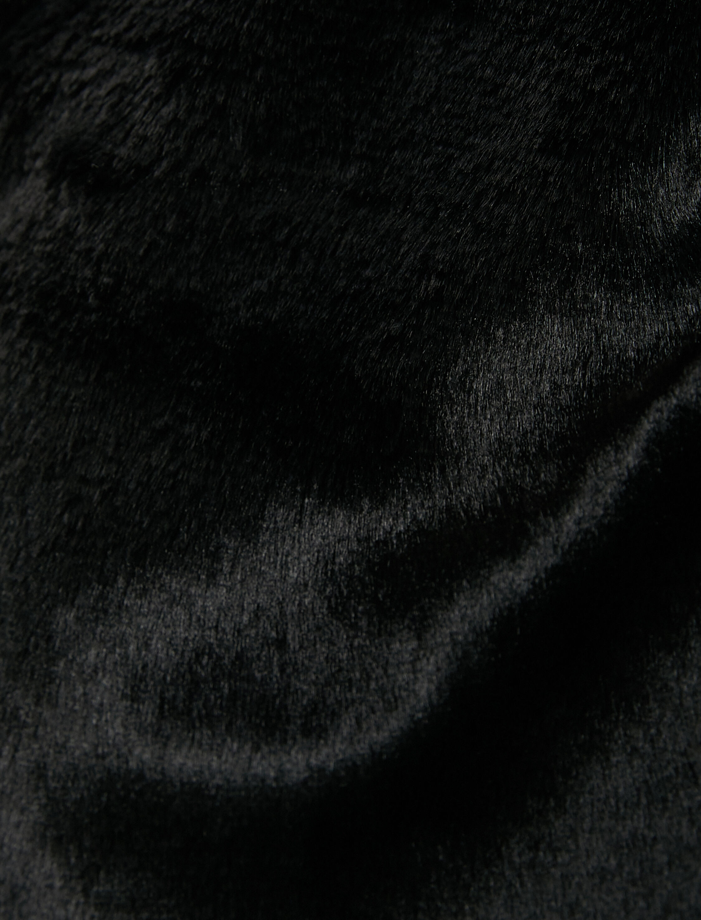   Peluş Yelek Fermuarlı Kapüşonlu