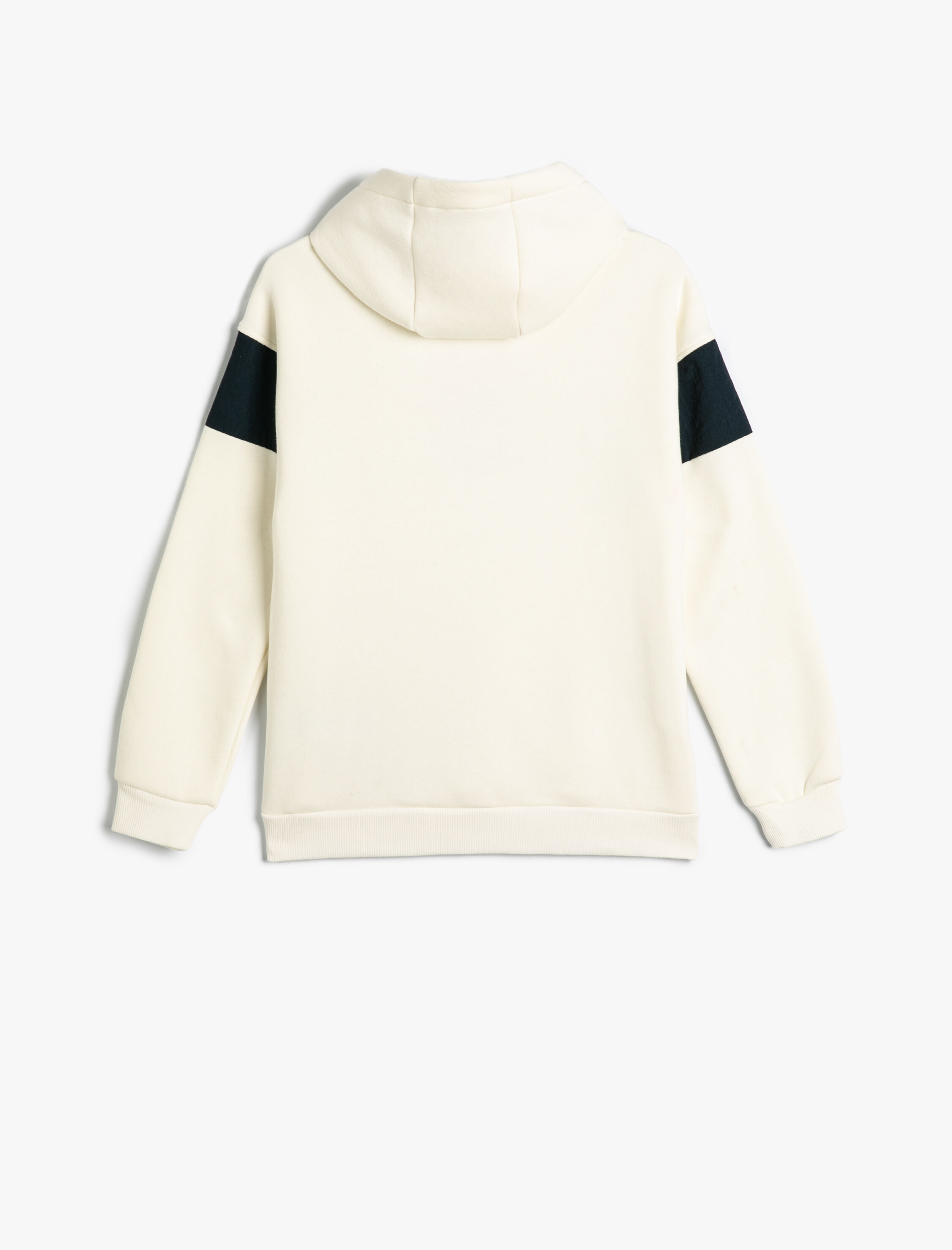  Erkek Çocuk Kapşonlu Sweat Kayak Temalı Baskı Detaylı Uzun Kollu Şardonlu