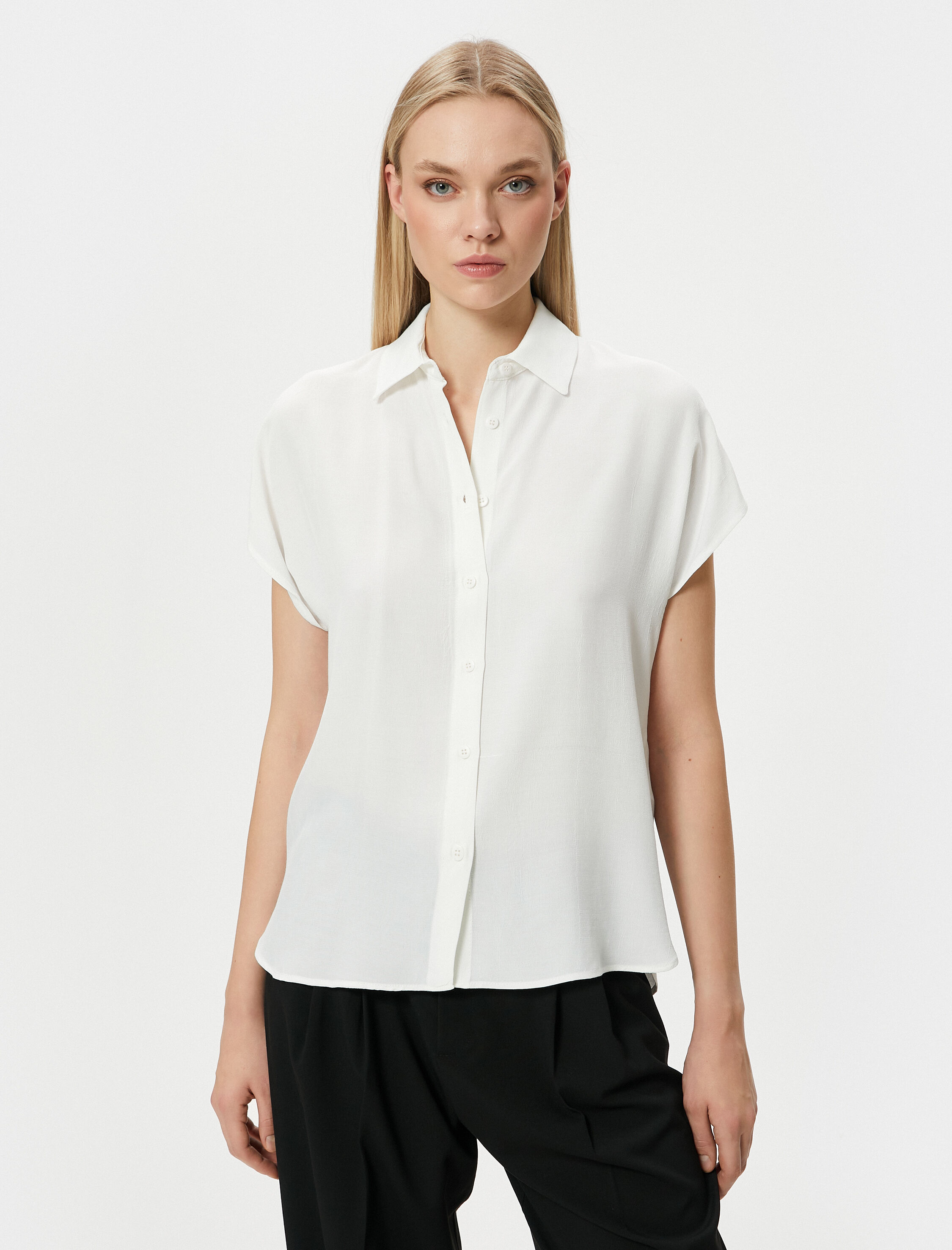   Kısa Kollu Gömlek Düğmeli Regular Fit