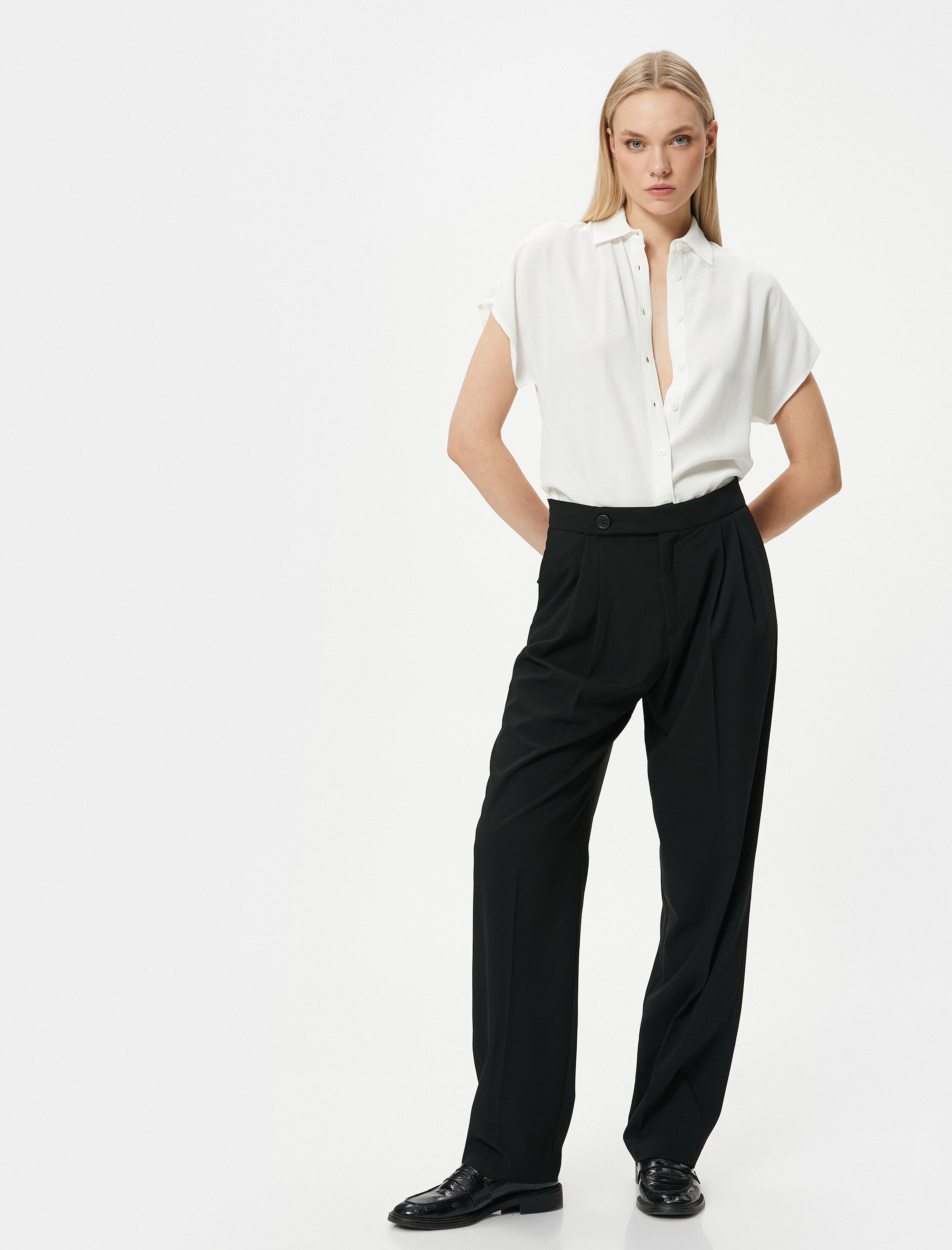   Kısa Kollu Gömlek Düğmeli Regular Fit