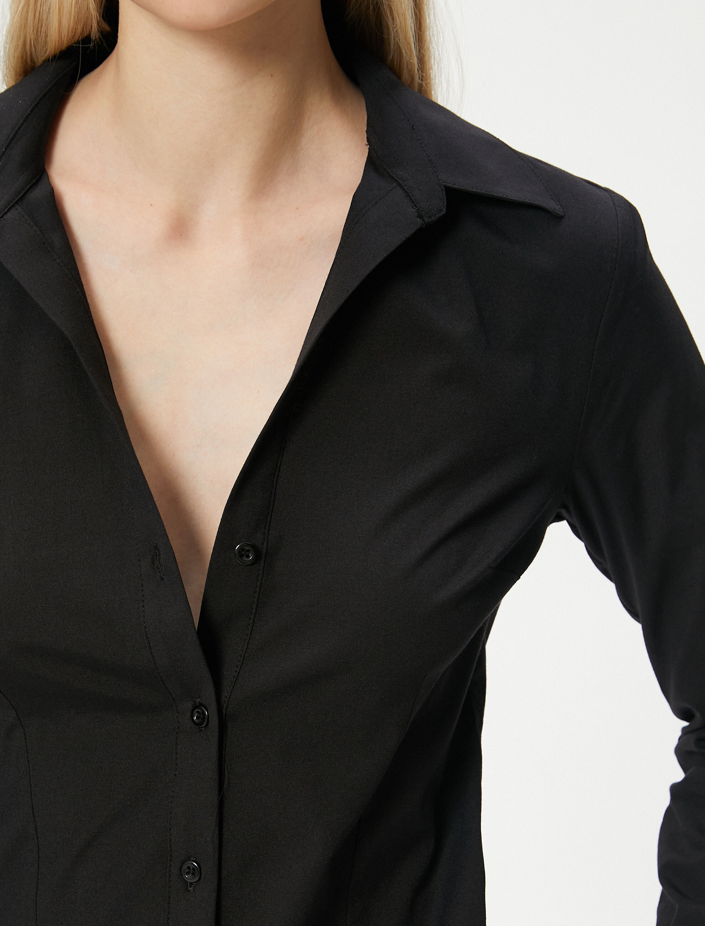   Slim Fit Gömlek Uzun Kollu Düğmeli