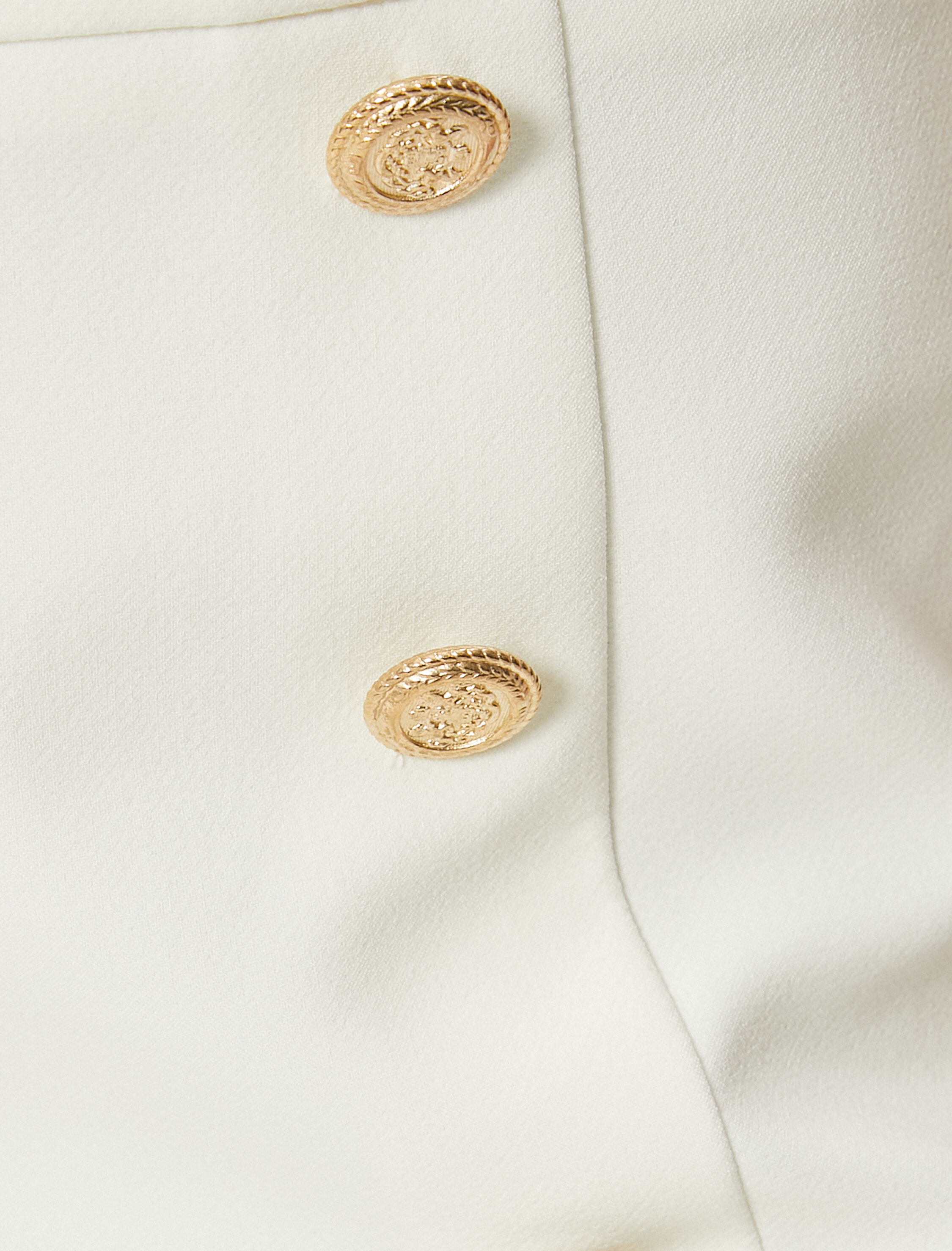   Mini Şort Gold Düğmeli Normal Bel