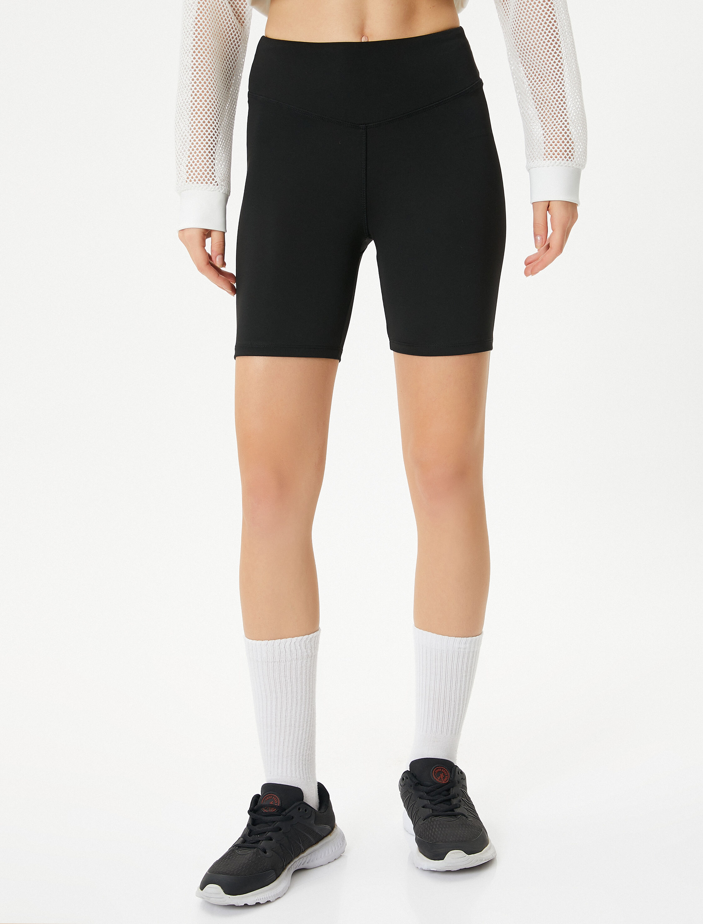   Spor Biker Tayt Yüksek Bel Slim Fit