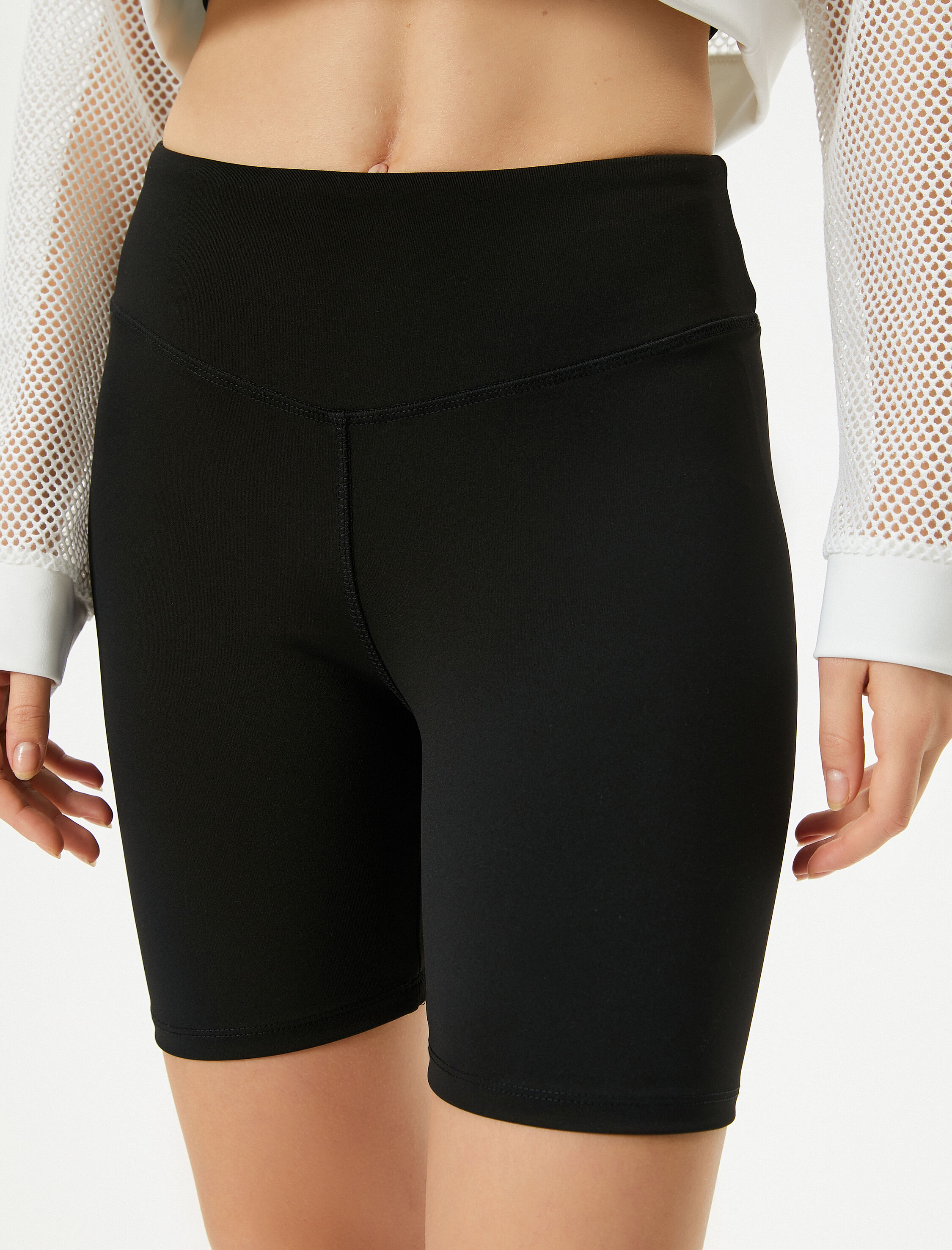   Spor Biker Tayt Yüksek Bel Slim Fit