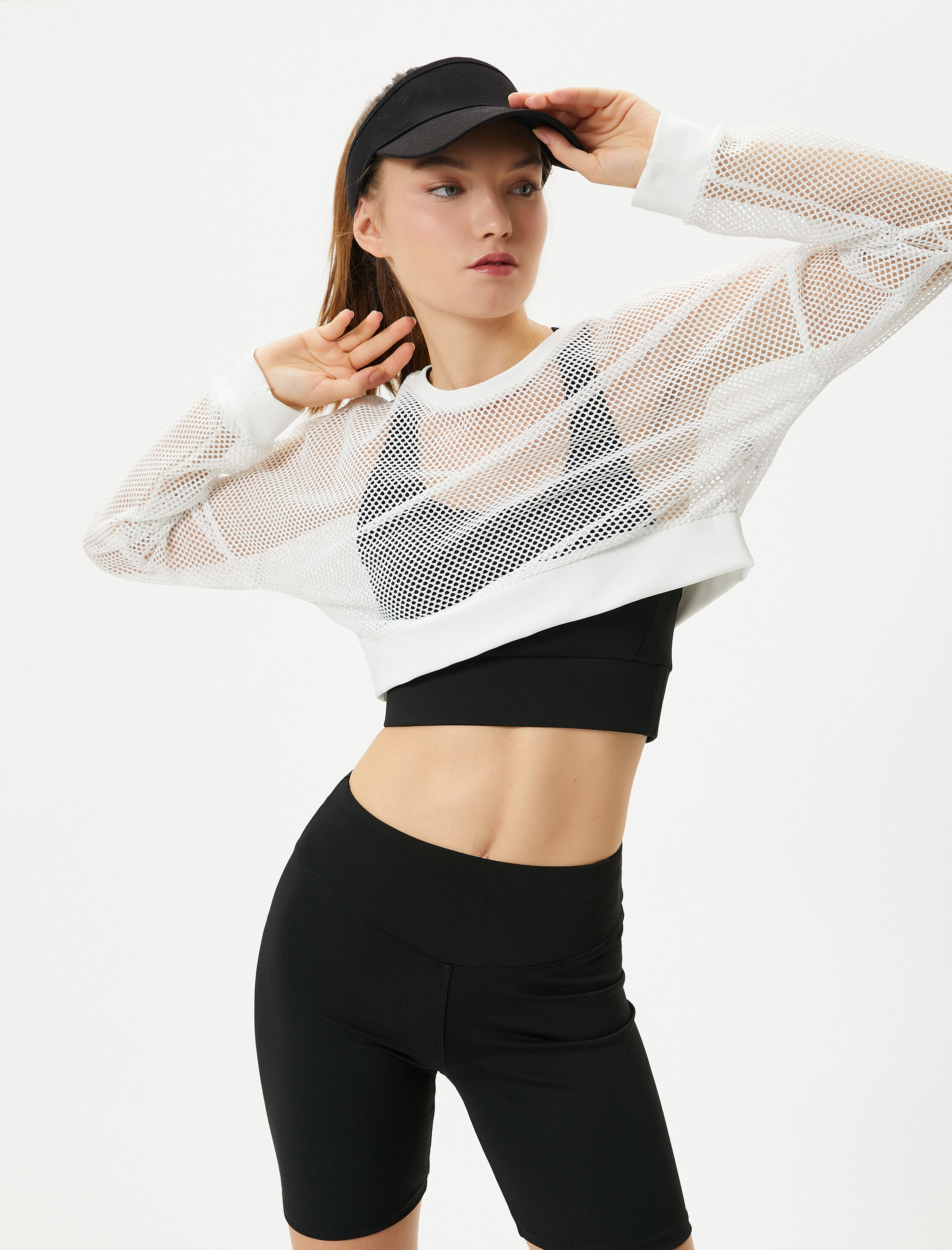   Spor Biker Tayt Yüksek Bel Slim Fit