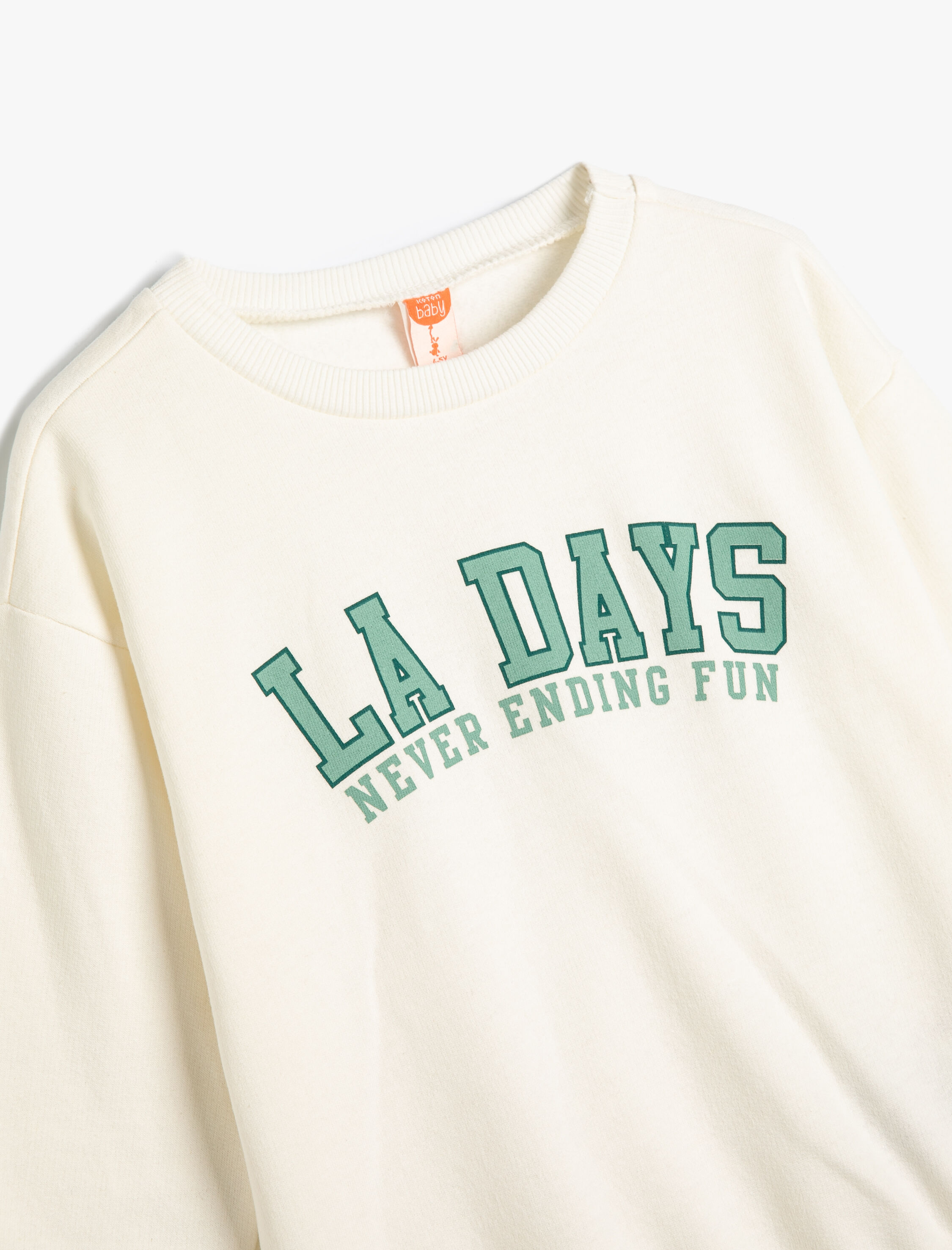  Erkek Bebek Sweatshirt Uzun Kollu Bisiklet Yaka Şehir Temalı Şardonlu Pamuklu