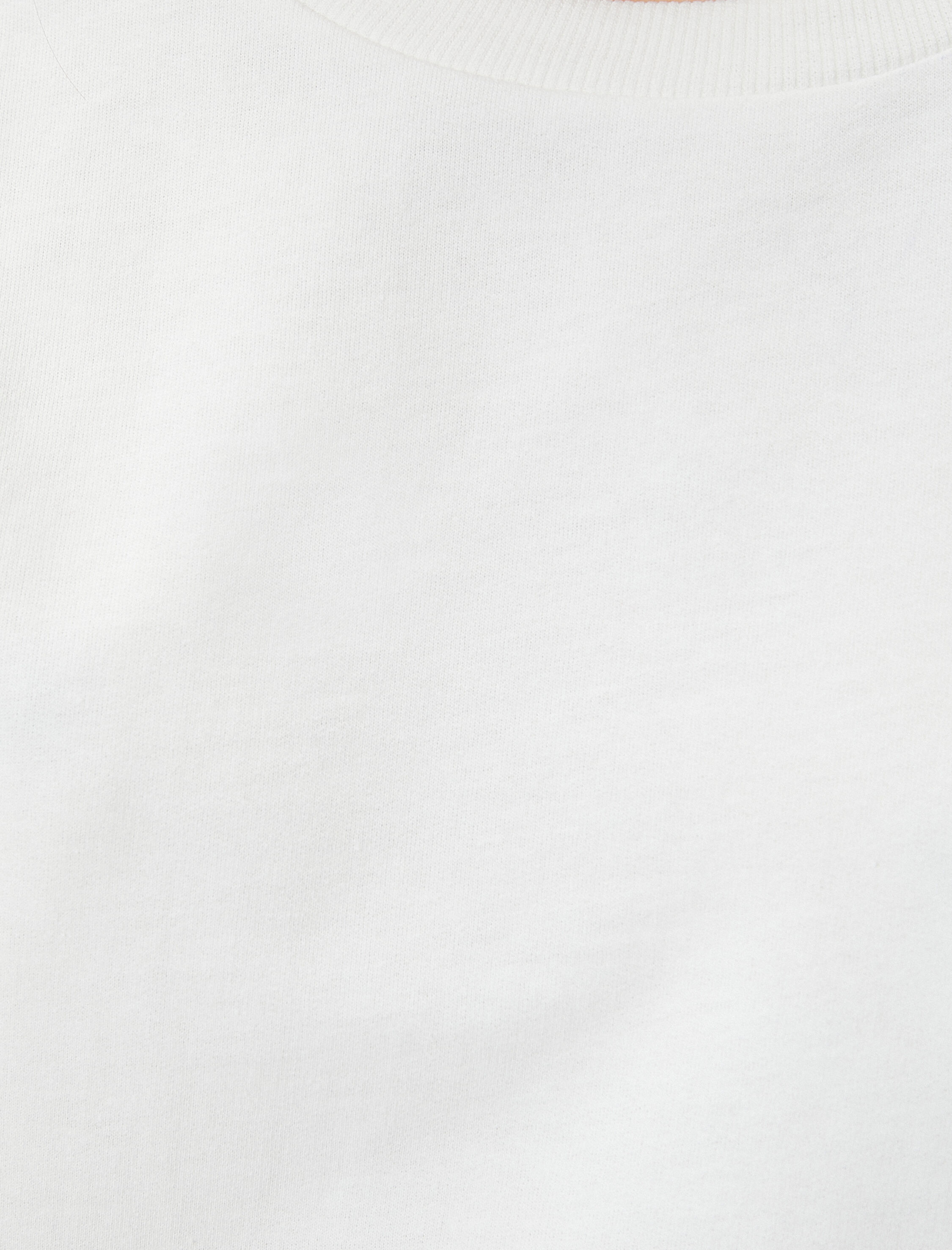 Basic Tişört Bisiklet Yaka Kısa Kollu Pamuk Karışımlı