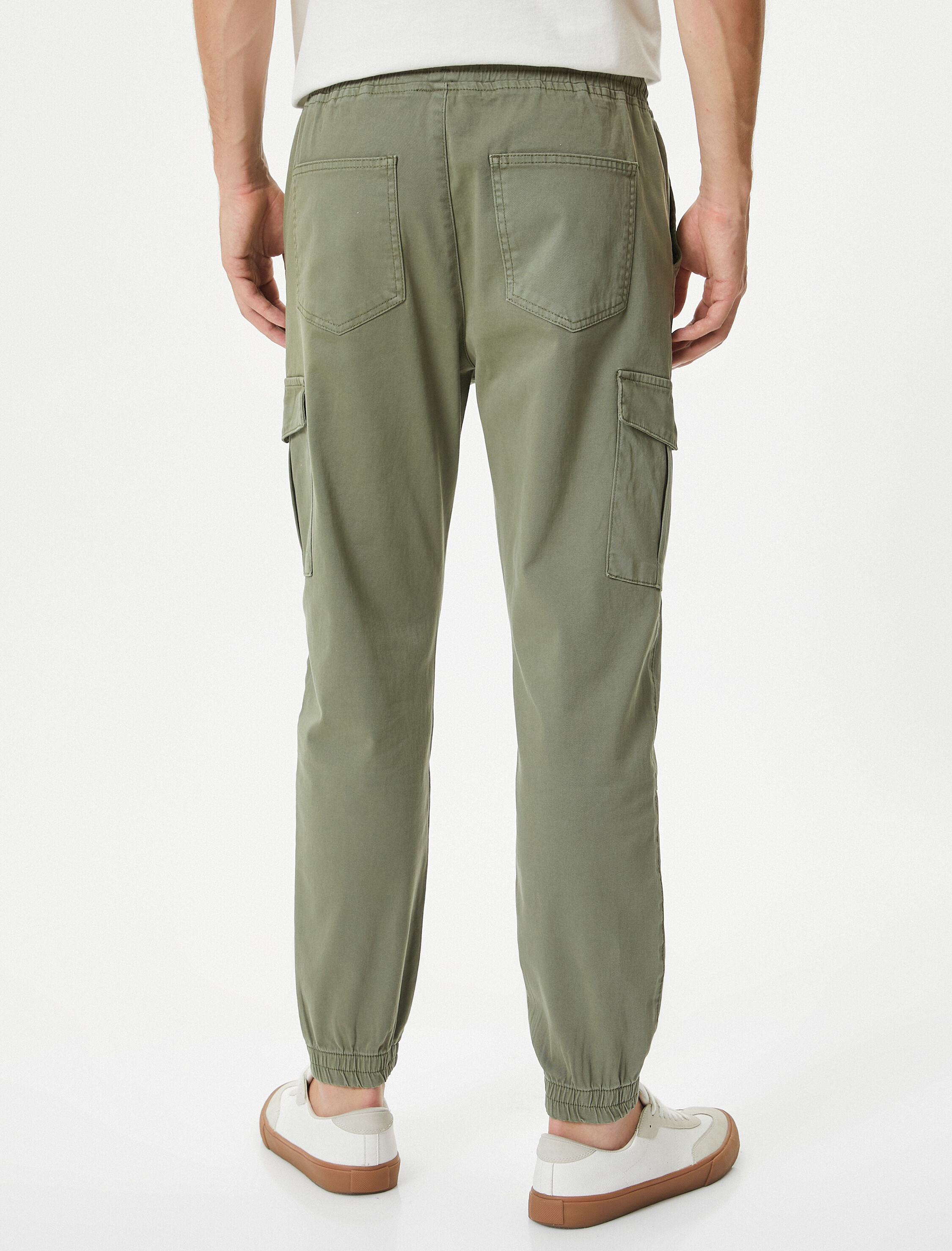   Jogger Pantolon Kargo Cepli Beli Bağcıklı