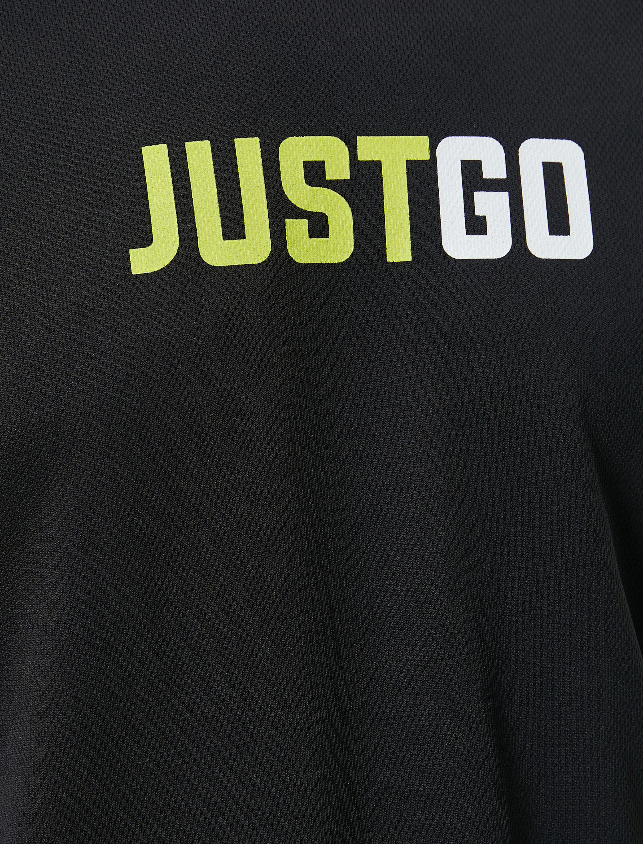   Spor Tişört Slogan Baskılı Bisiklet Yaka Kısa Kollu