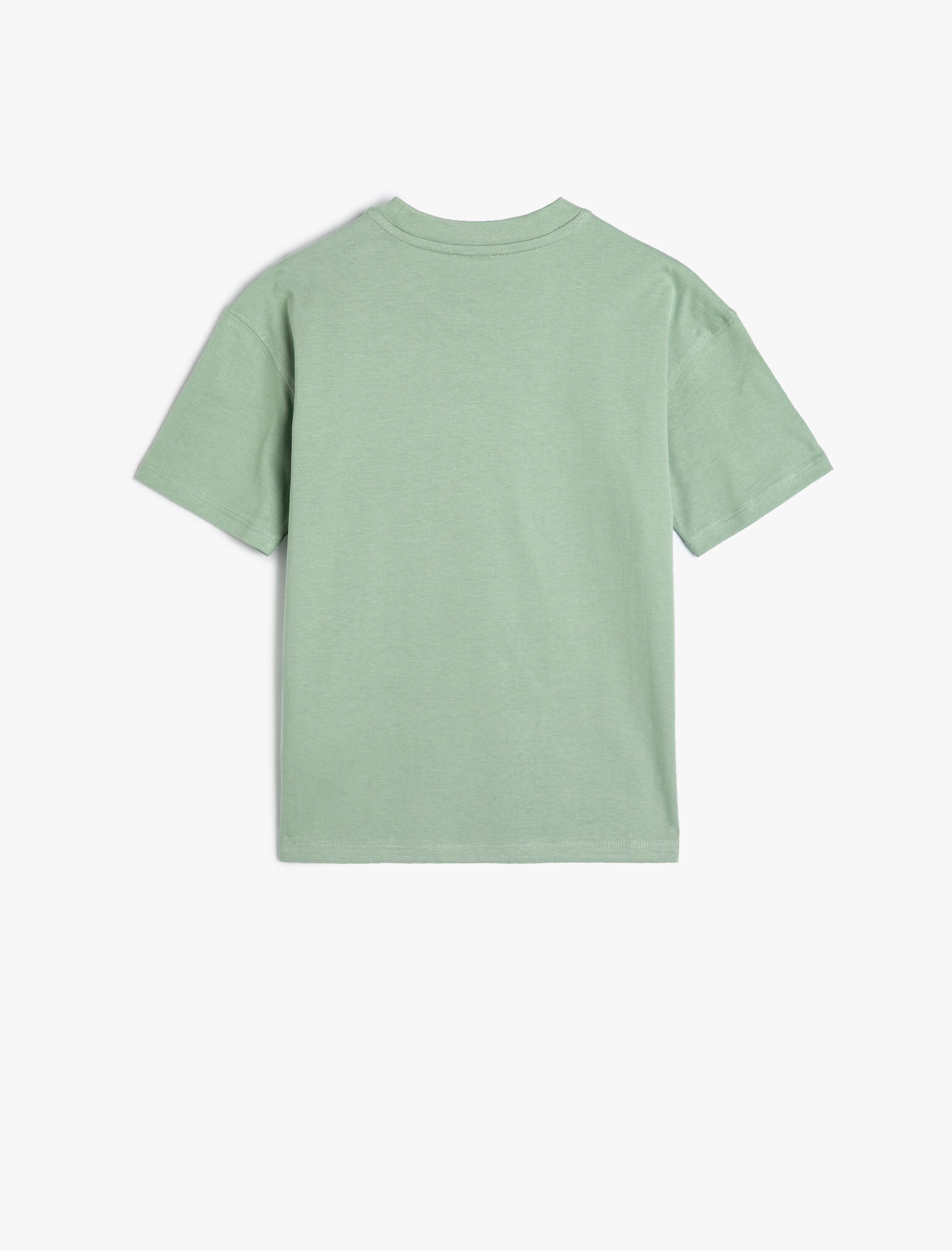  Erkek Çocuk Basic Tişört Kısa Kollu Bisiklet Yaka Pamuklu