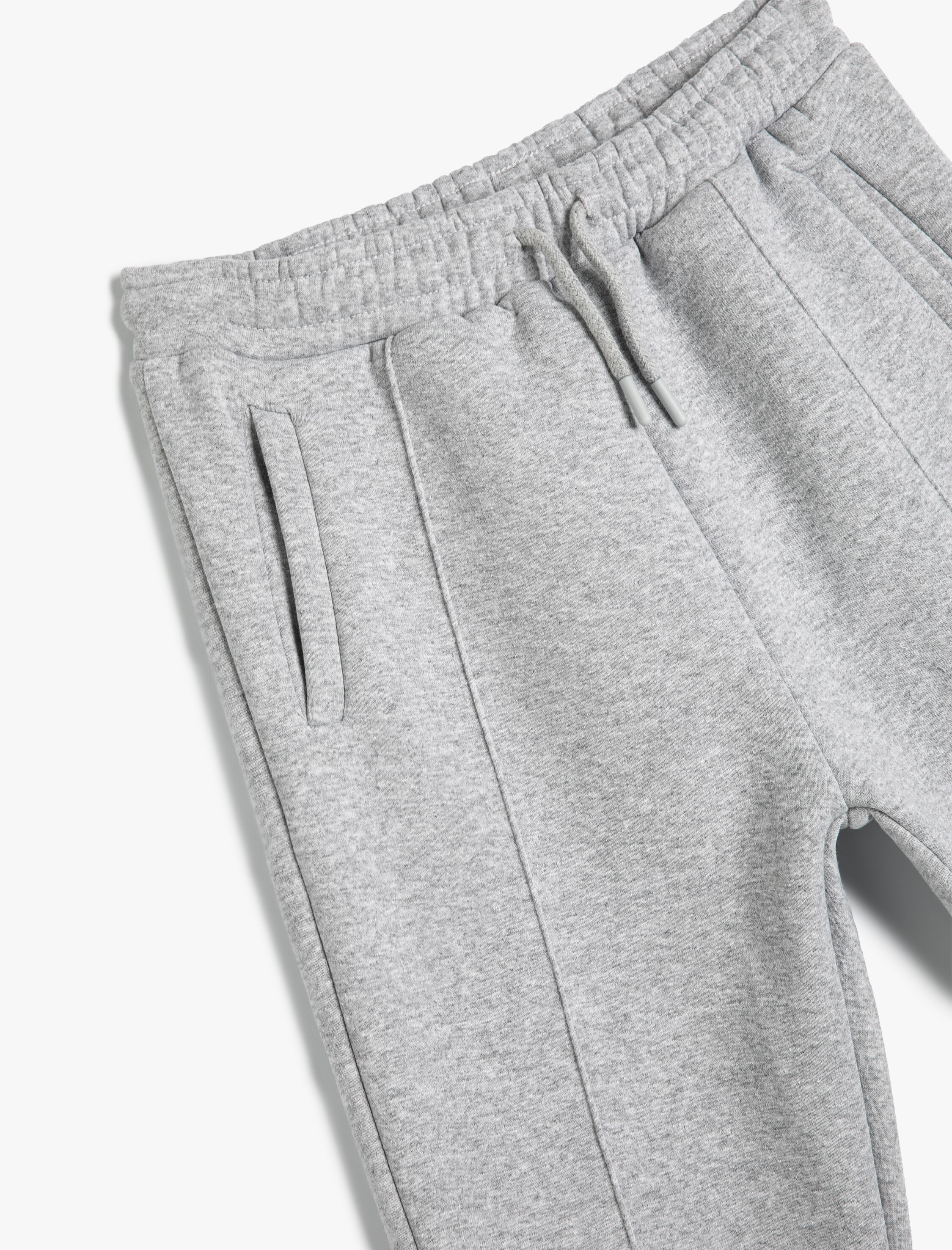  Erkek Çocuk Basic Jogger Eşofman Altı Şardonlu Cepli Beli Bağlamalı