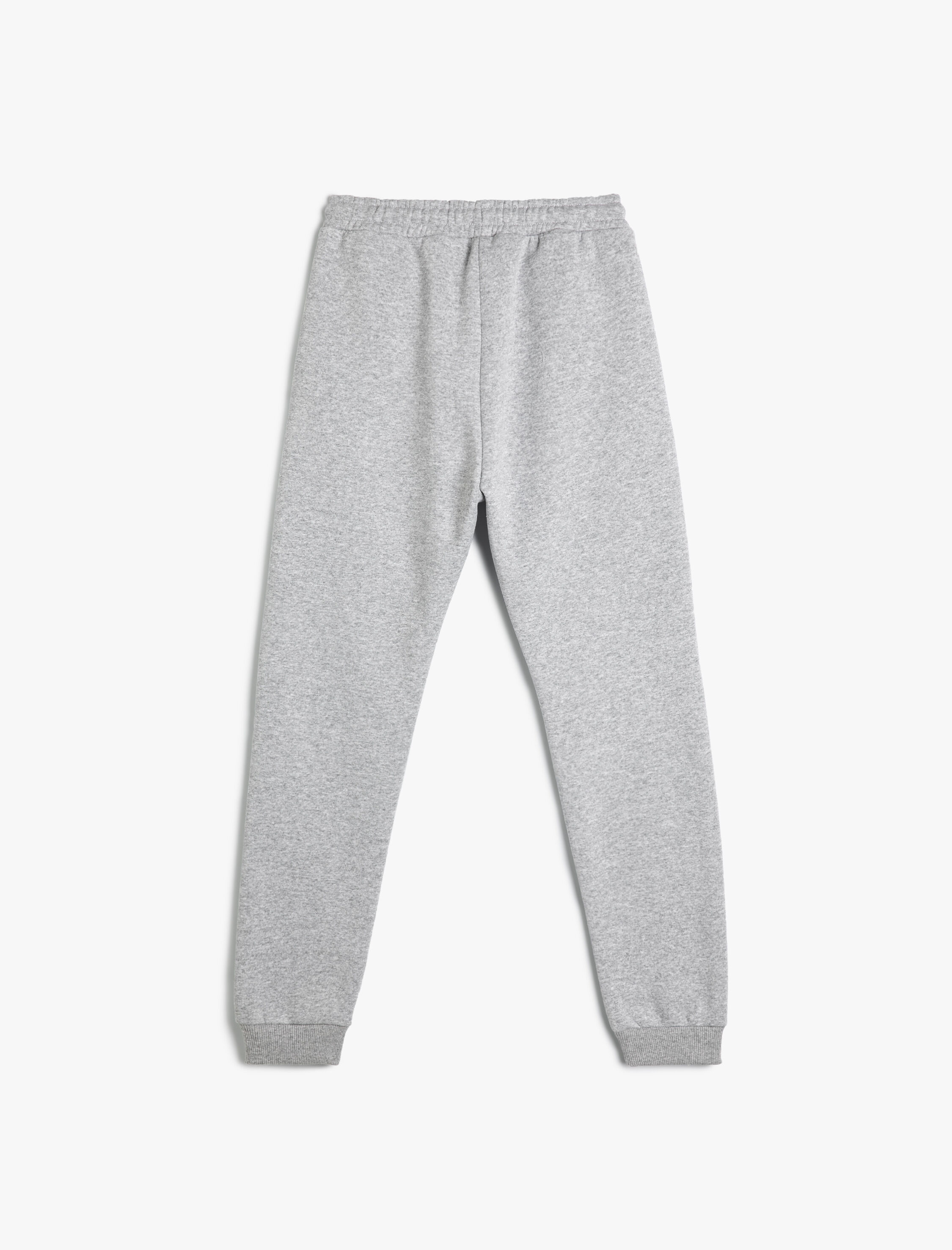  Erkek Çocuk Basic Jogger Eşofman Altı Şardonlu Cepli Beli Bağlamalı