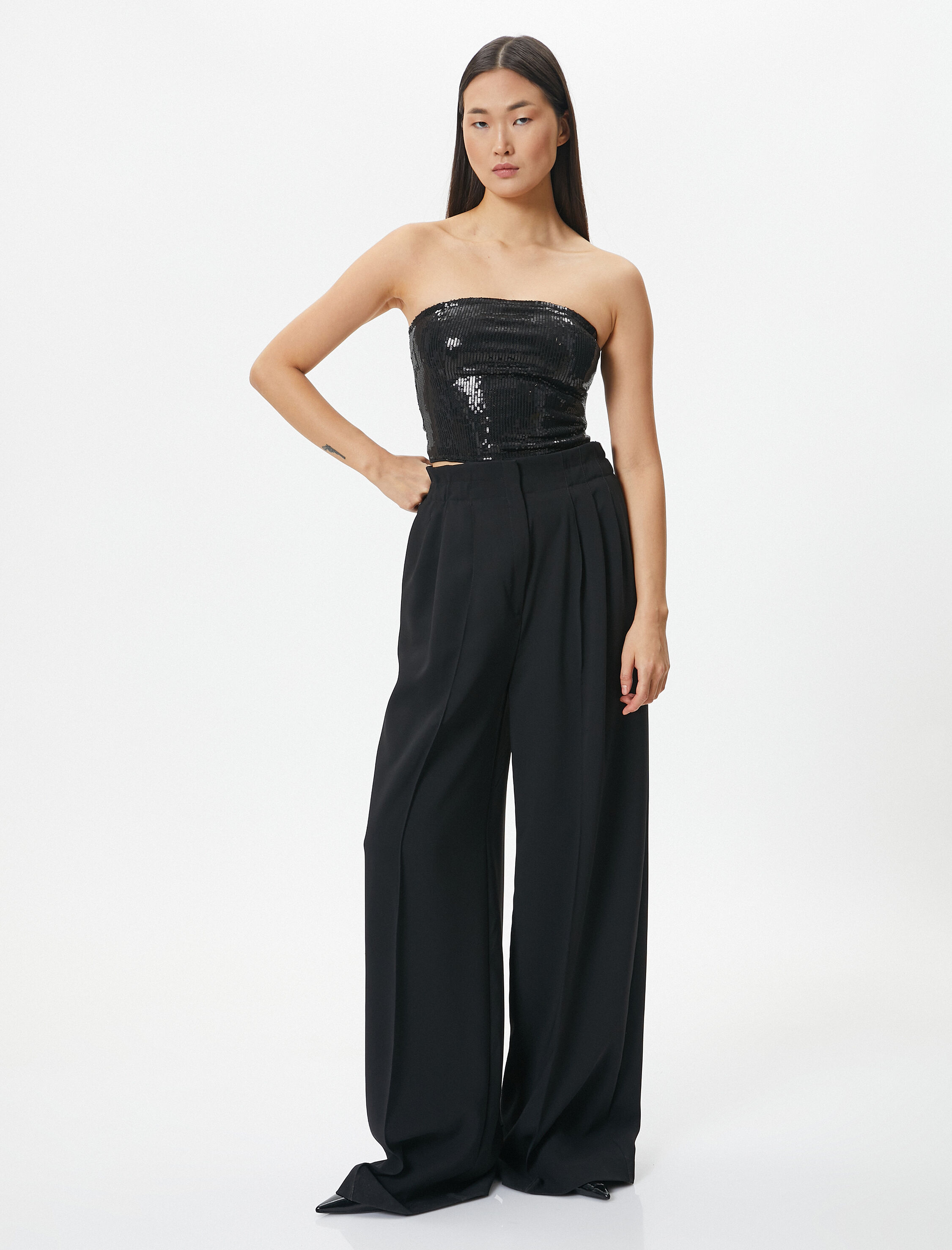   Melis Ağazat X Koton - Payetli Straplez Büstiyer