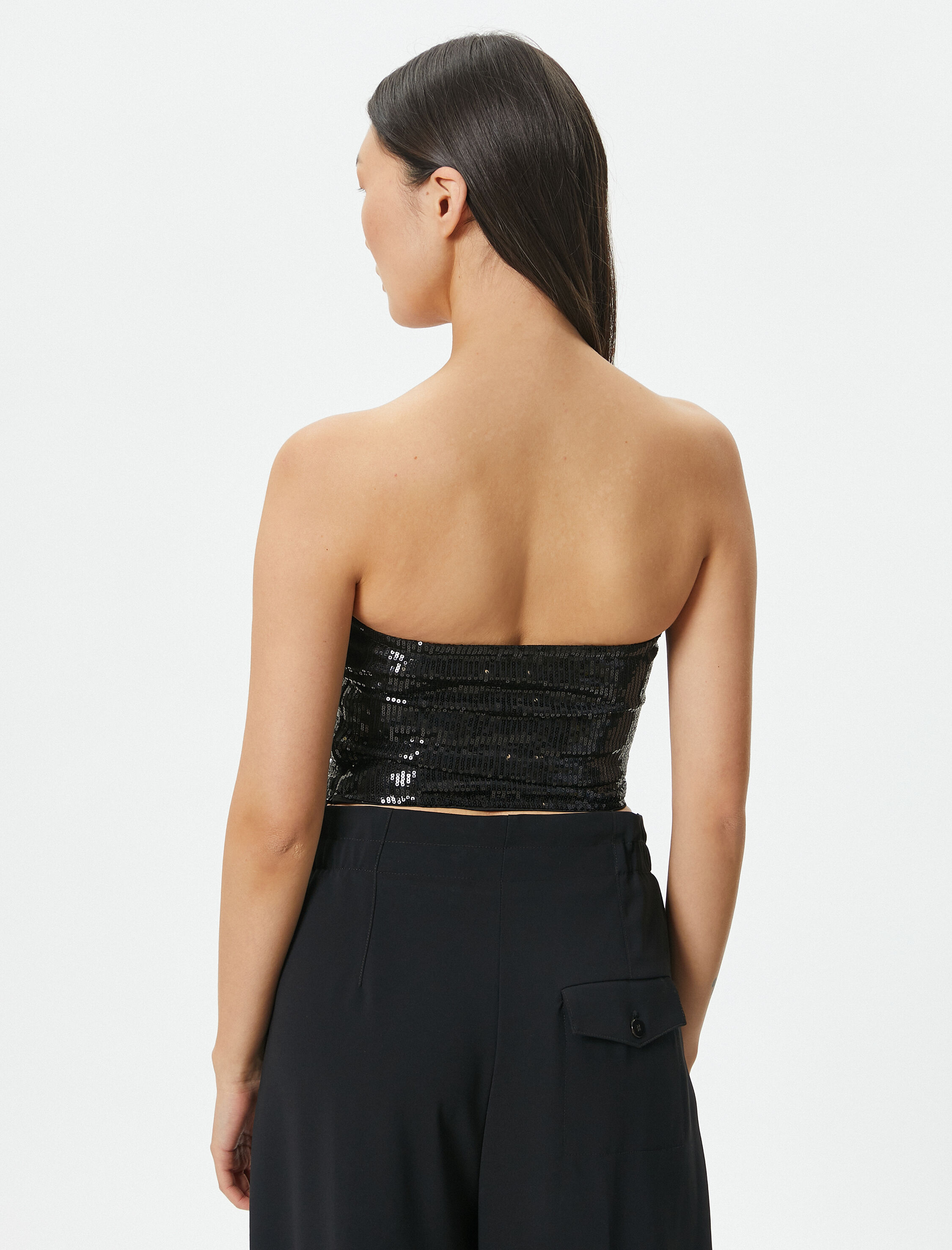   Melis Ağazat X Koton - Payetli Straplez Büstiyer