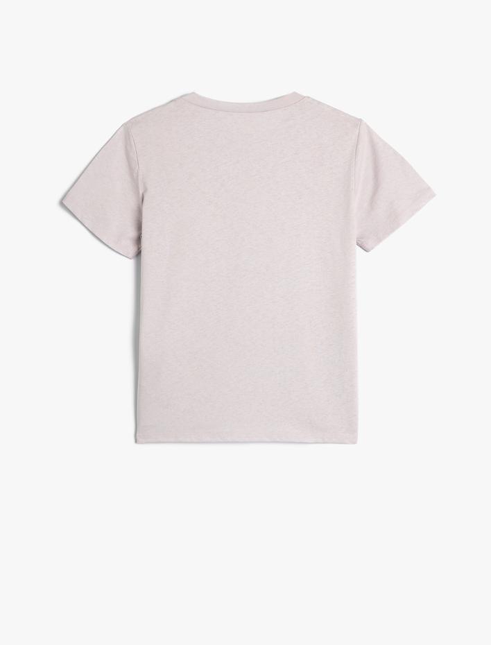 Erkek Çocuk Tişört Kısa Kollu Bisiklet Yaka Pamuklu Yaz Temalı