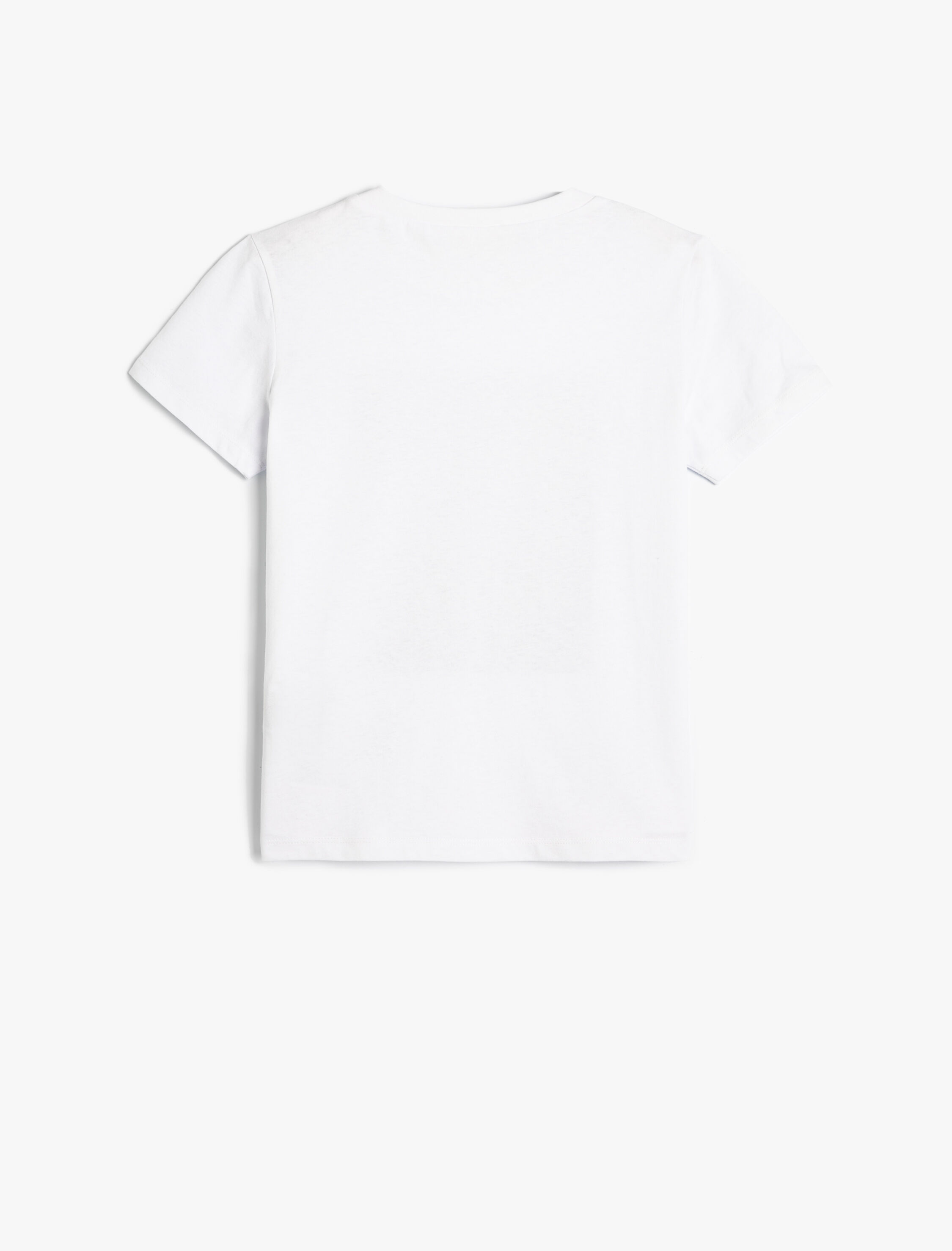  Erkek Çocuk Kaplan Baskılı Kısa Kollu Tişört Bisiklet Yaka Pamuklu