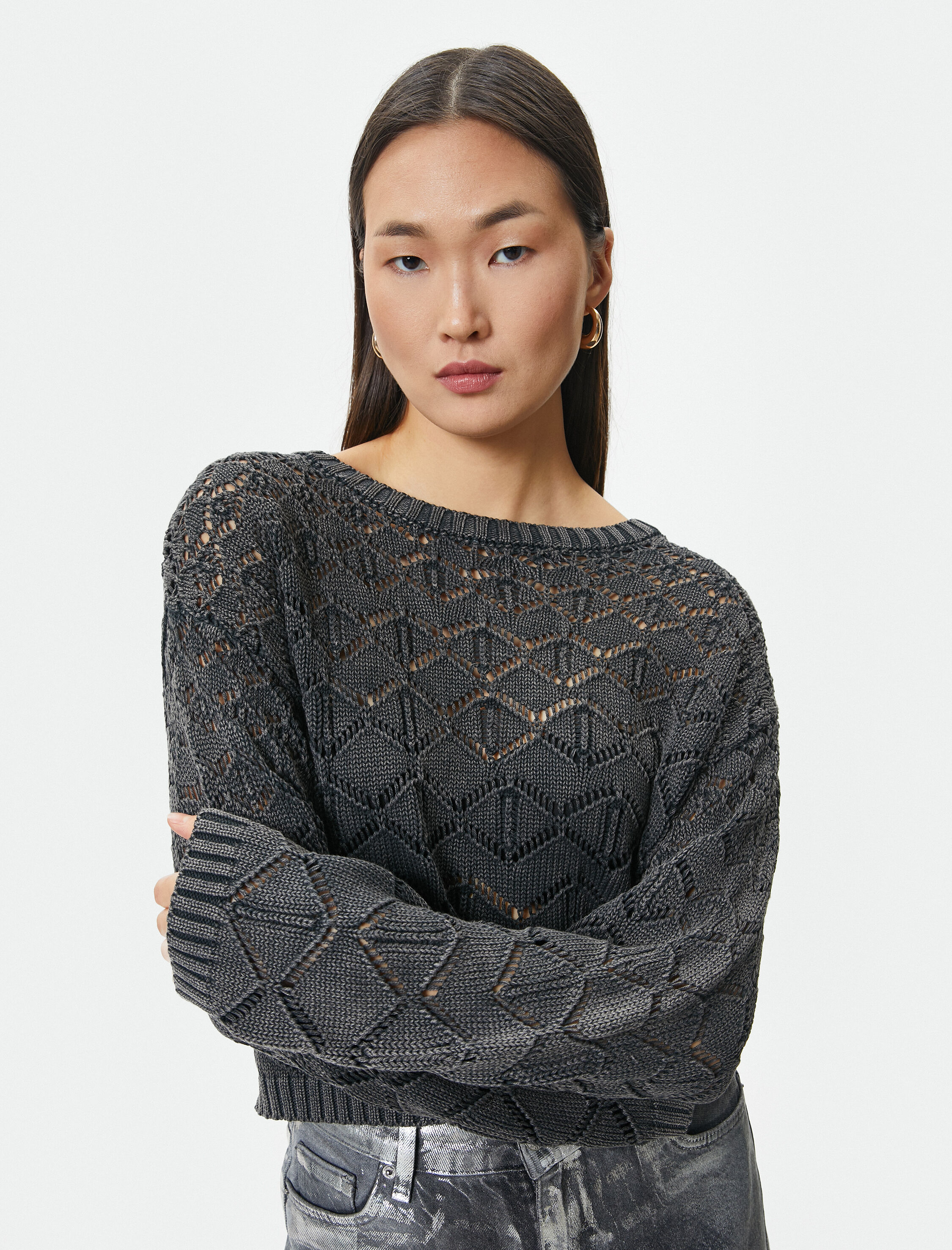   Ajurlu File Kazak Uzun Kollu Bisiklet Yaka