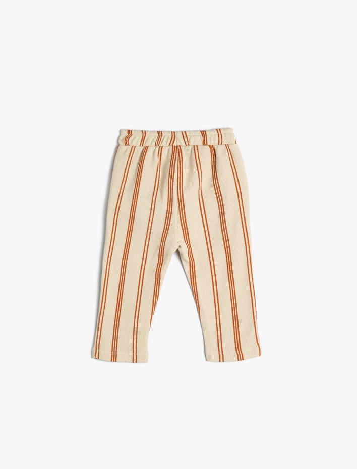 Erkek Bebek Pamuklu Eşofman Altı Beli Bağlamalı