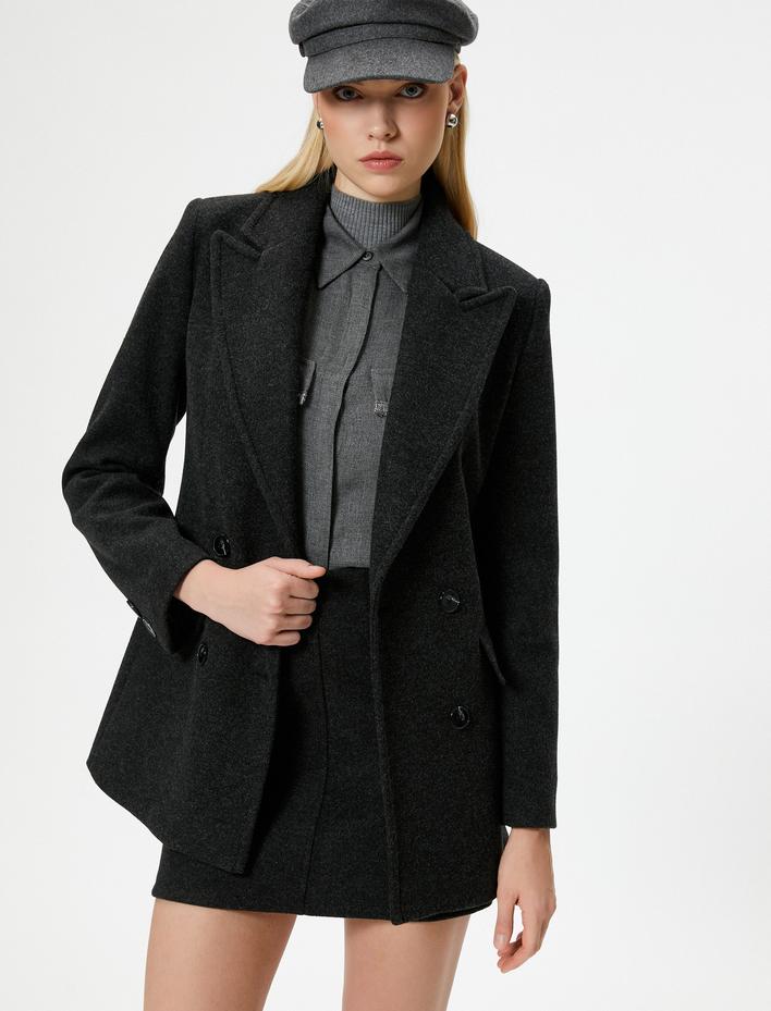  Koton X Şahika Ercümen - Normal Bel Mini Kalem Etek