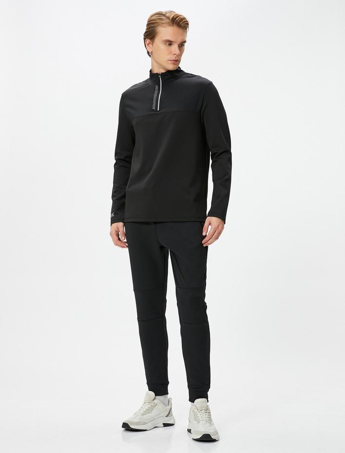  Spor Eşofman Altı Jogger Beli Bağcıklı Dikiş Detaylı Cepli