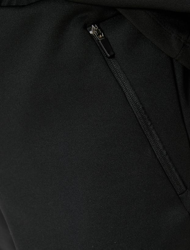 Spor Eşofman Altı Jogger Beli Bağcıklı Dikiş Detaylı Cepli_5