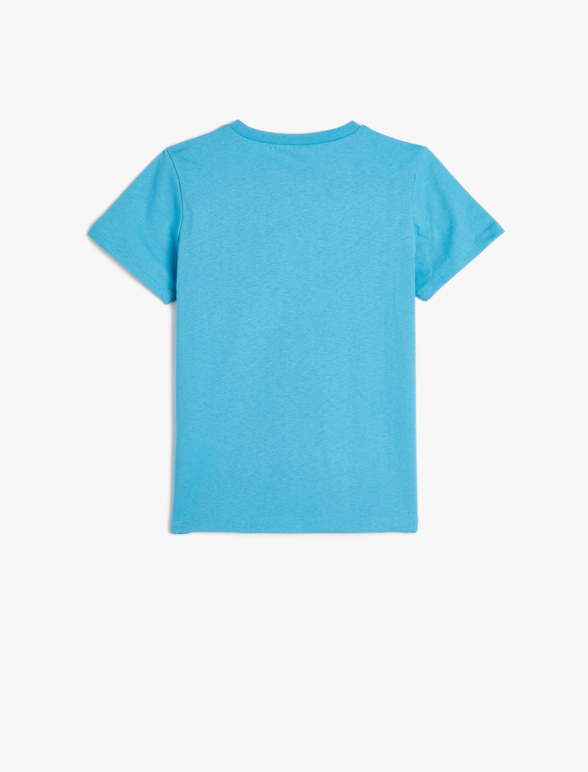  Erkek Çocuk New York Baskılı Kolej Tişört Bisiklet Yaka Pamuklu